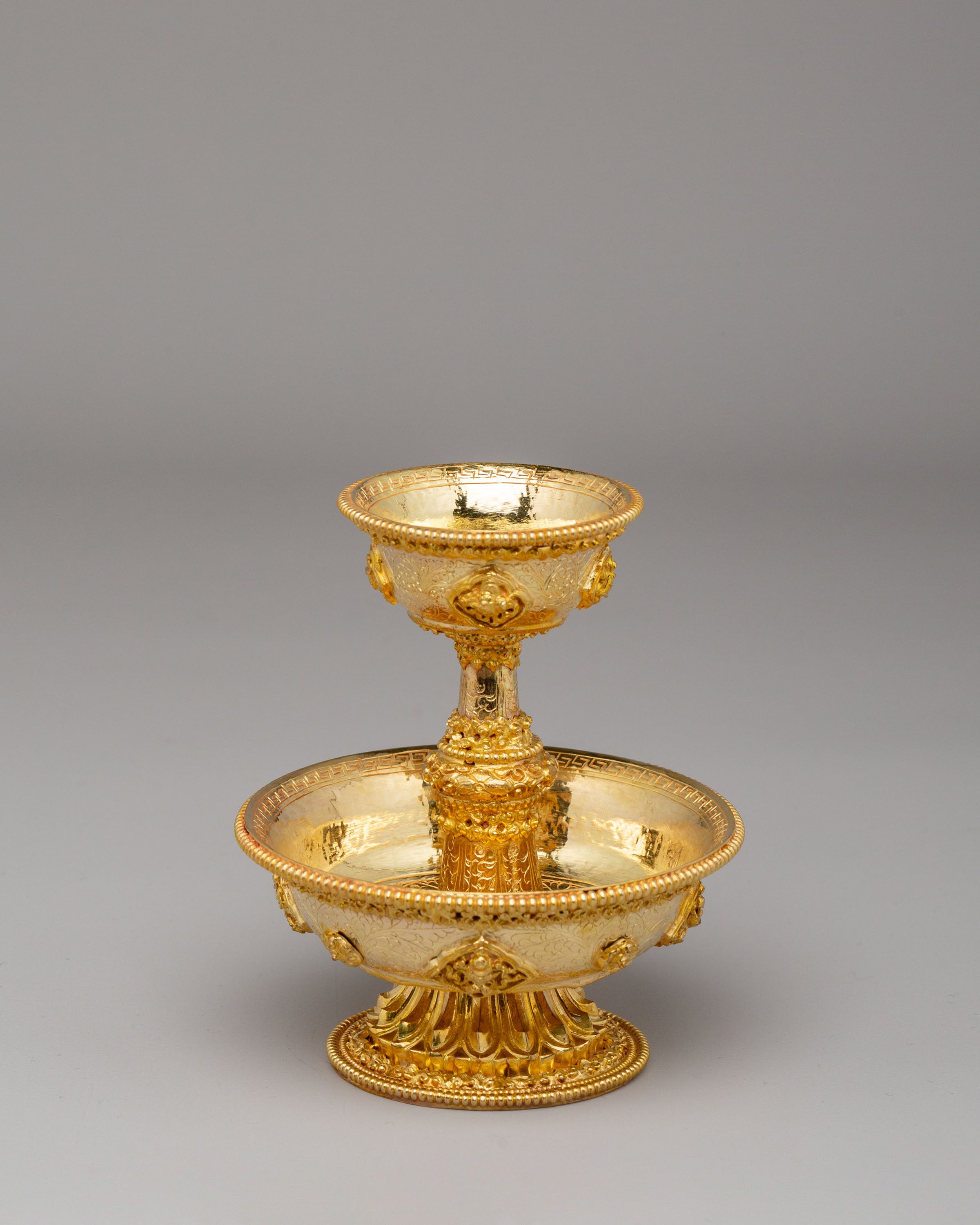 Handmade Serkyem Set | Tibetan Serkyem Offering Bowls