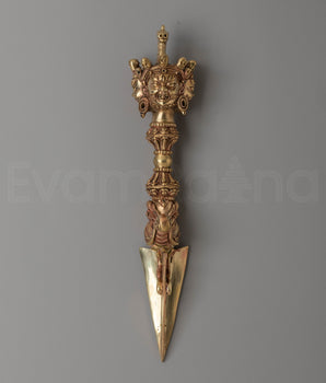 Handcrafted Phurba Tibetan Art | Sacred Ritual Dagger for Spiritual Practices