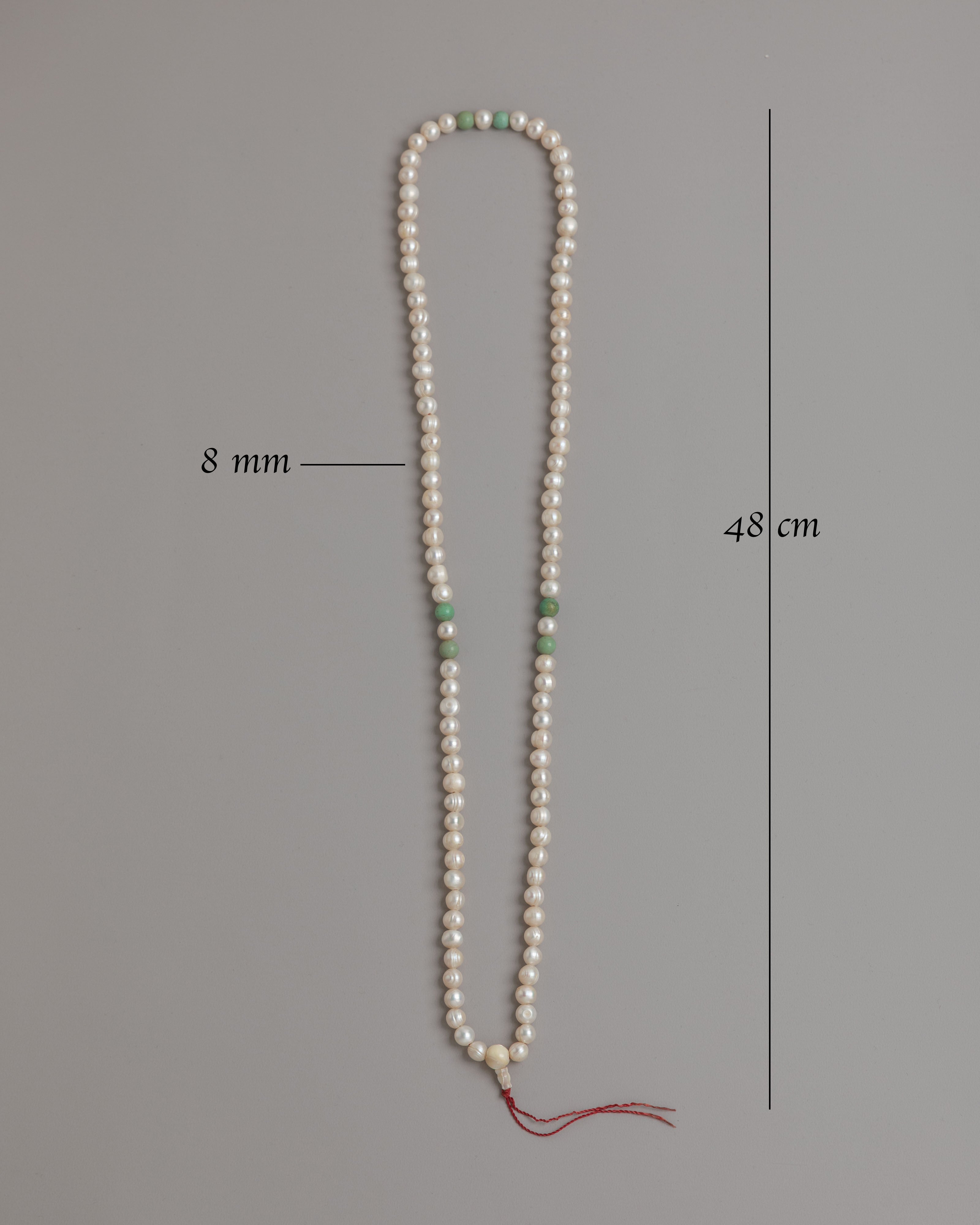 Spiritual Altar Mala Beads | Pearl Meditation Prayer Beads