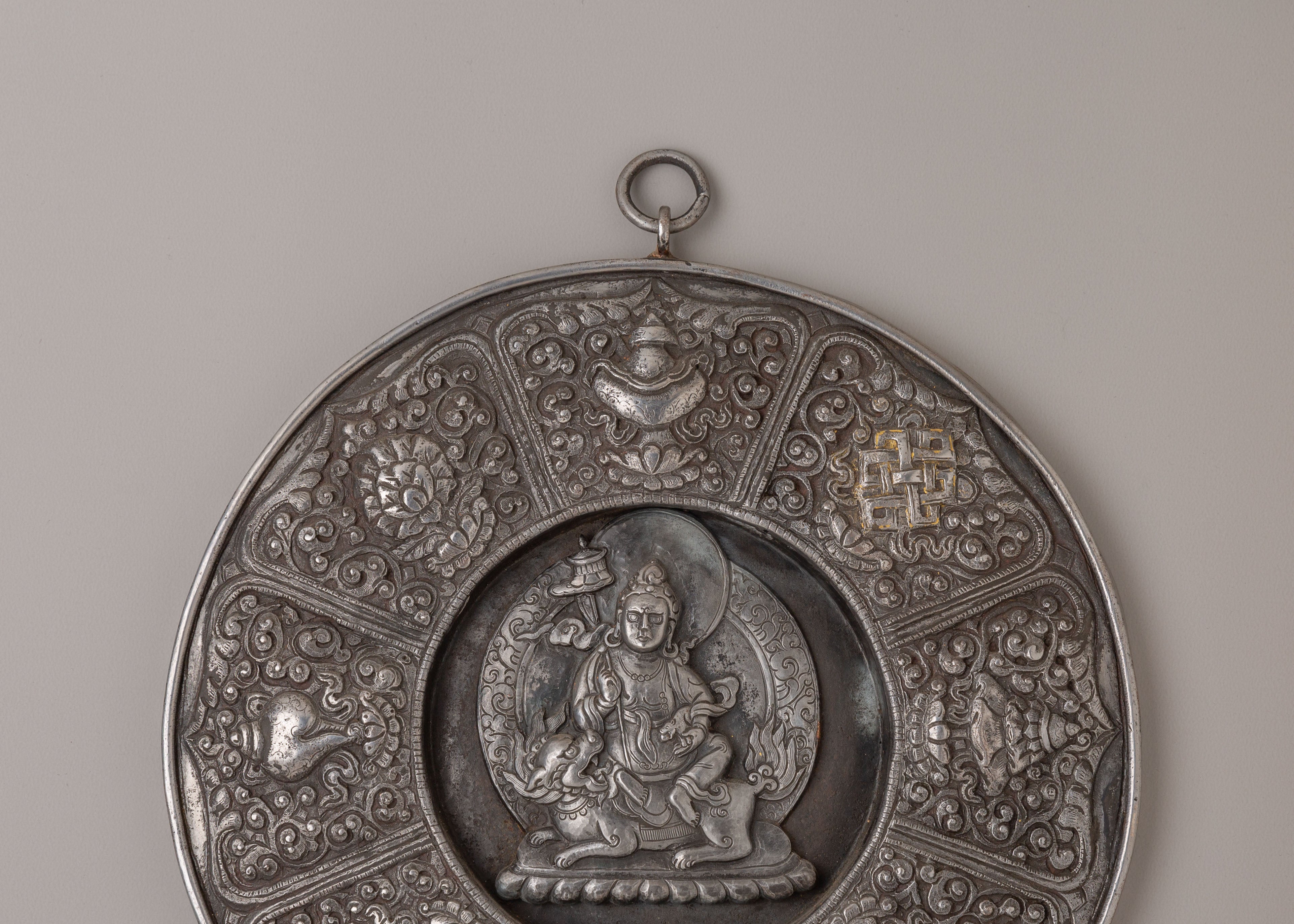 Handmade Namtoshe Wall Hanging | Tibetan Wealth Deity Art