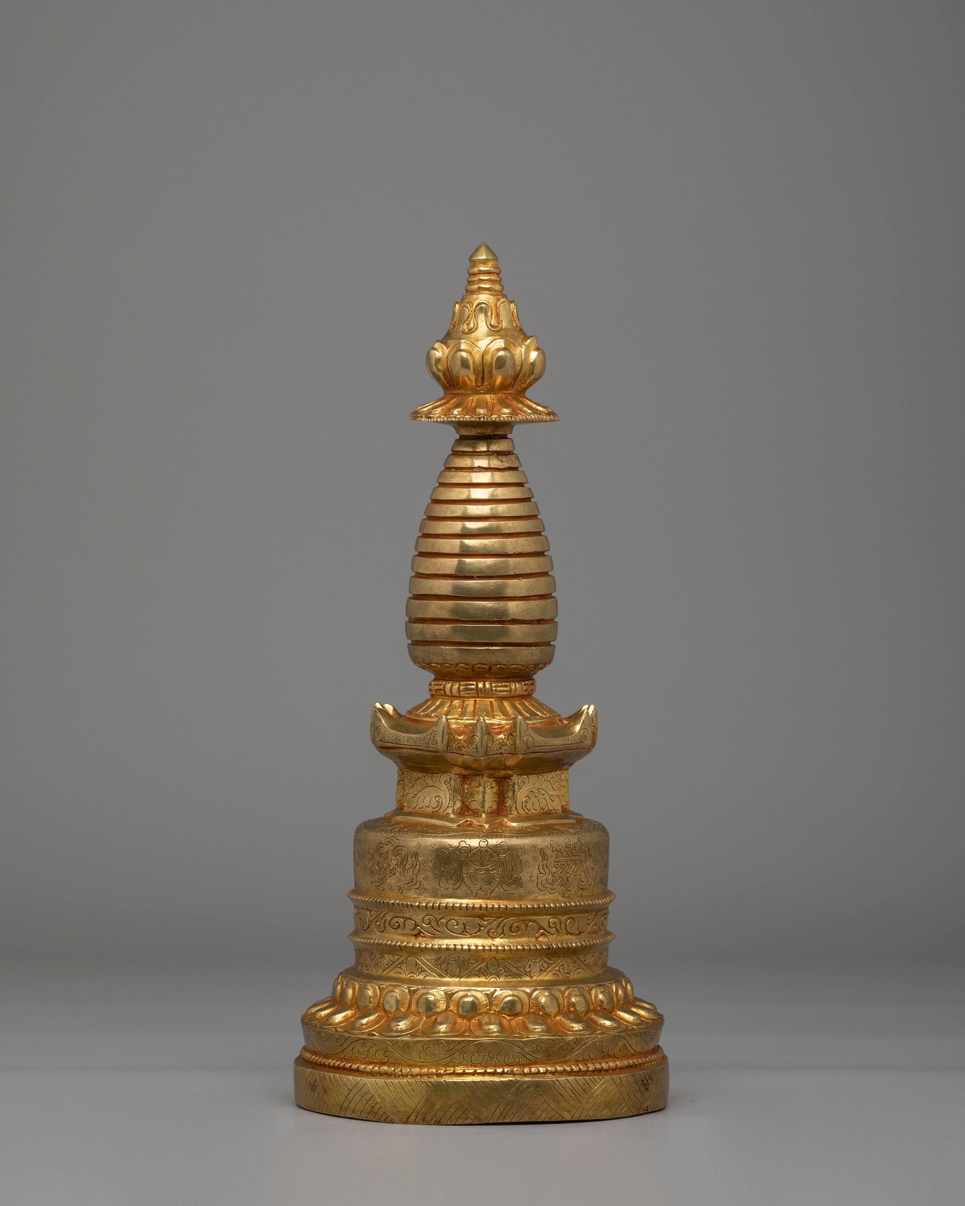 Handmade Tibetan Kadampa Stupa | Tibetan Buddhist Enlightenment Monument