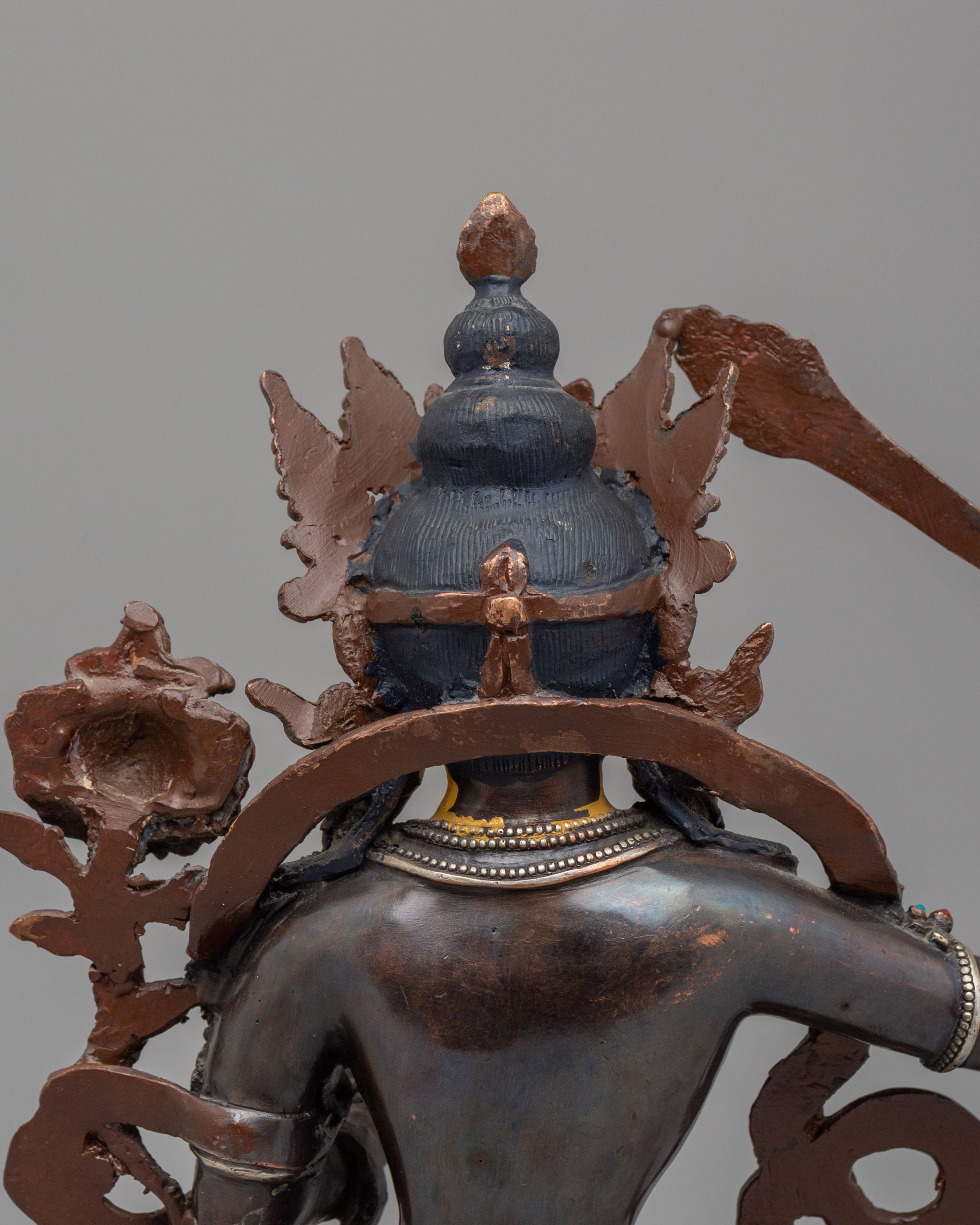 Tibetan Manjushri Wisdom Deity Statue | Sacred Sculpture for Meditation and Decor