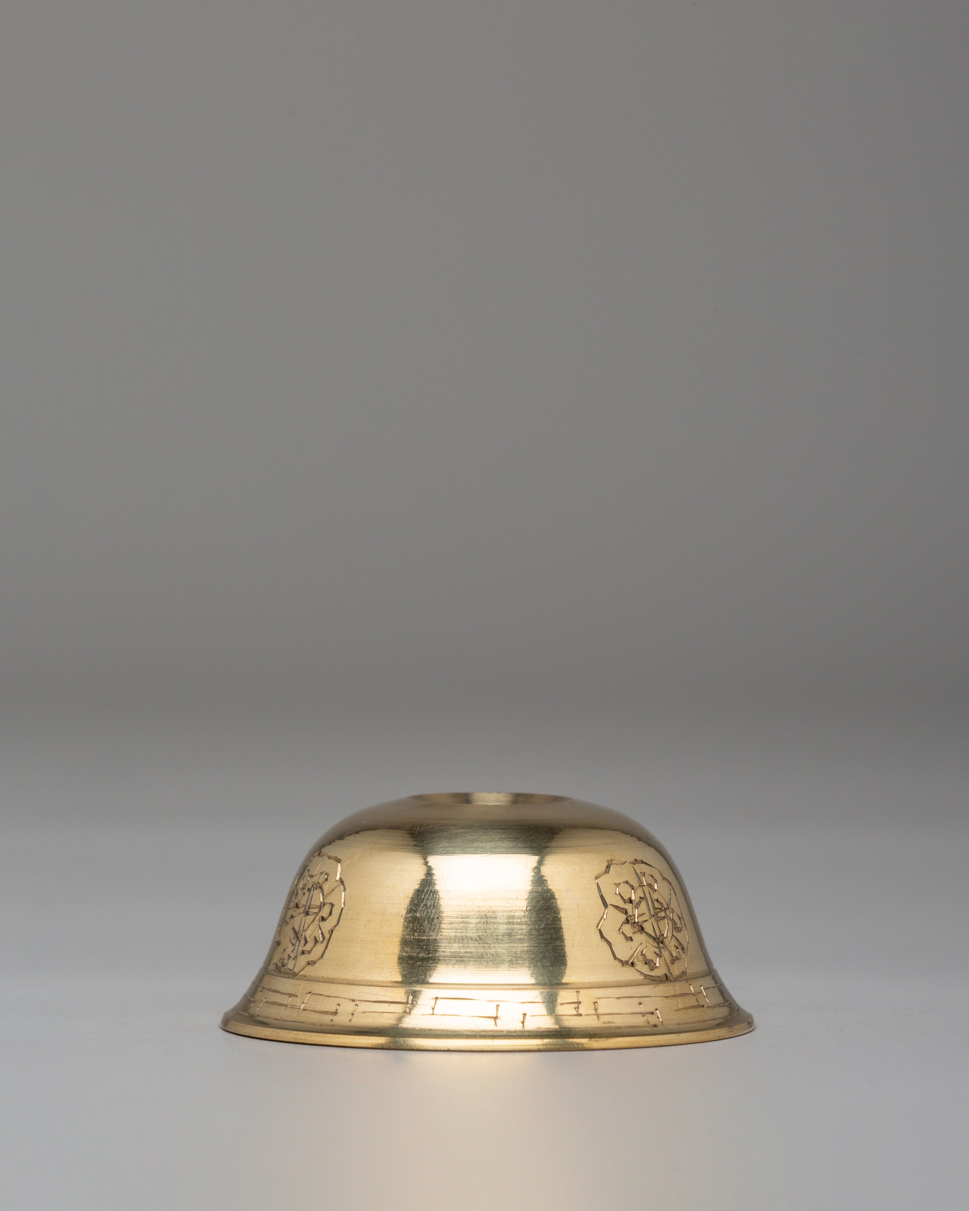 Vajrayana Ritual Offering Bowl Set | Tibetan Buddhist Brass Bowls