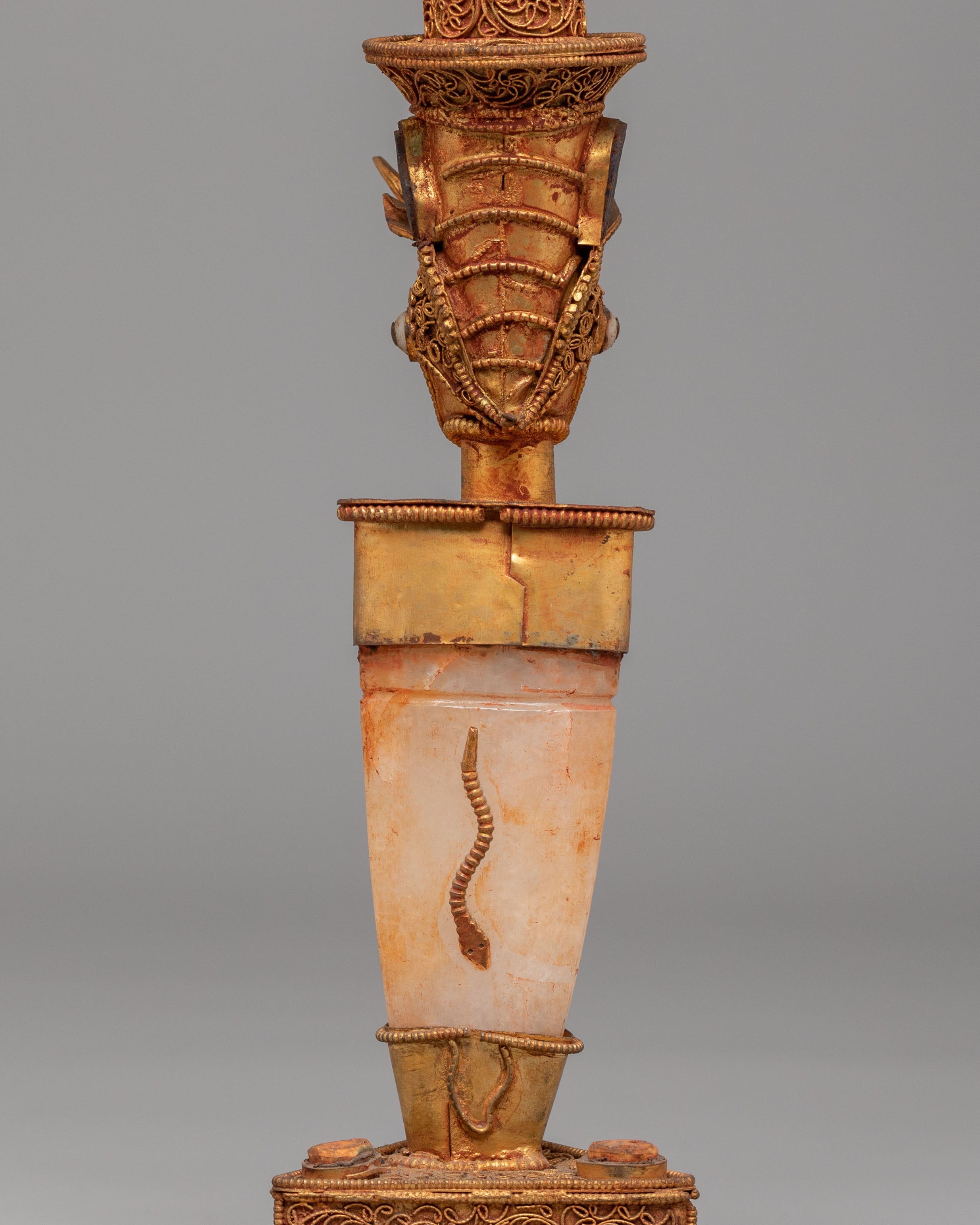 Traditional Phurba Ritual Dagger | Crystal Phurba for Protection