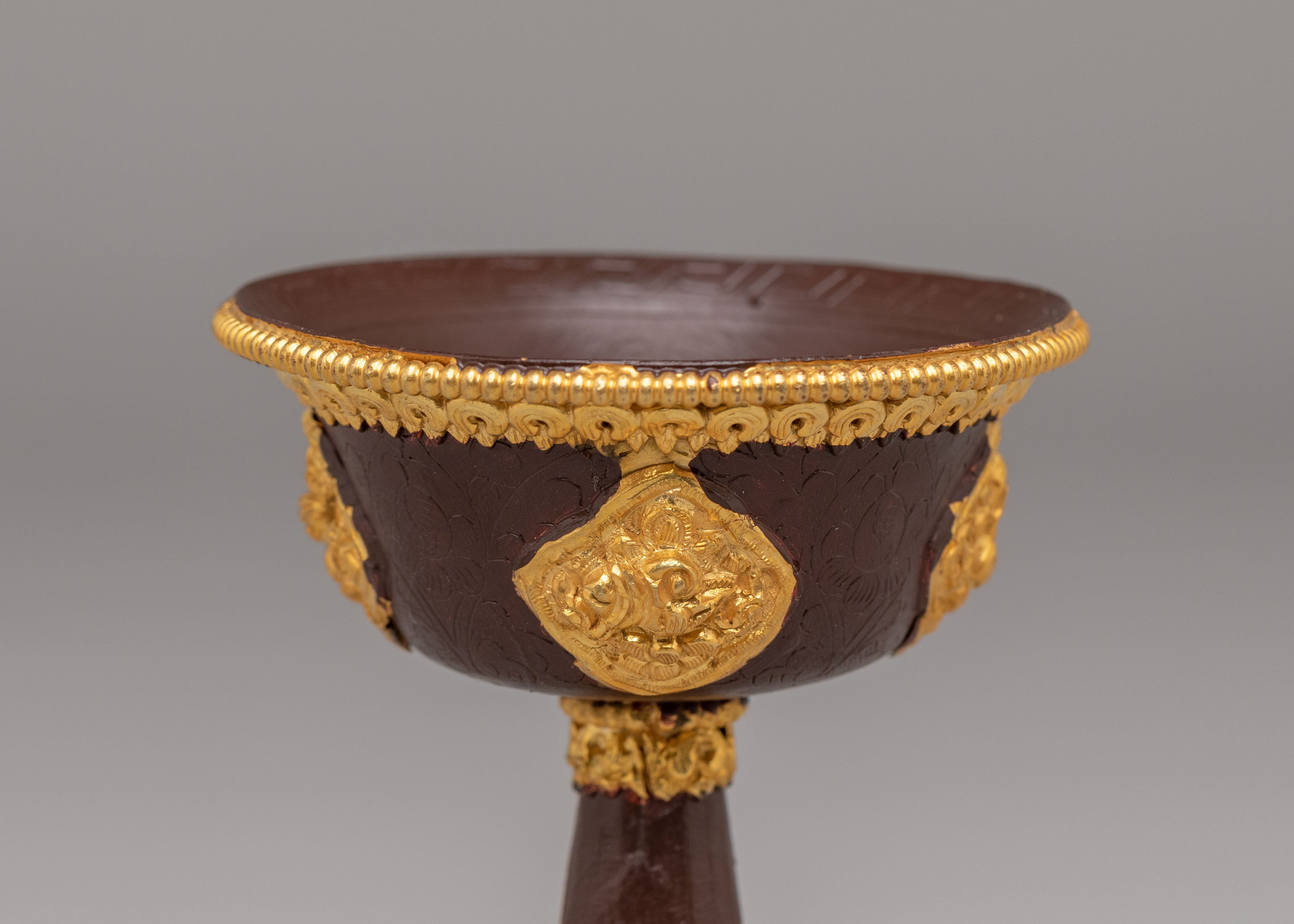 Tibetan Altar Serkyem Set | Copper Body with Electro Gold Plating