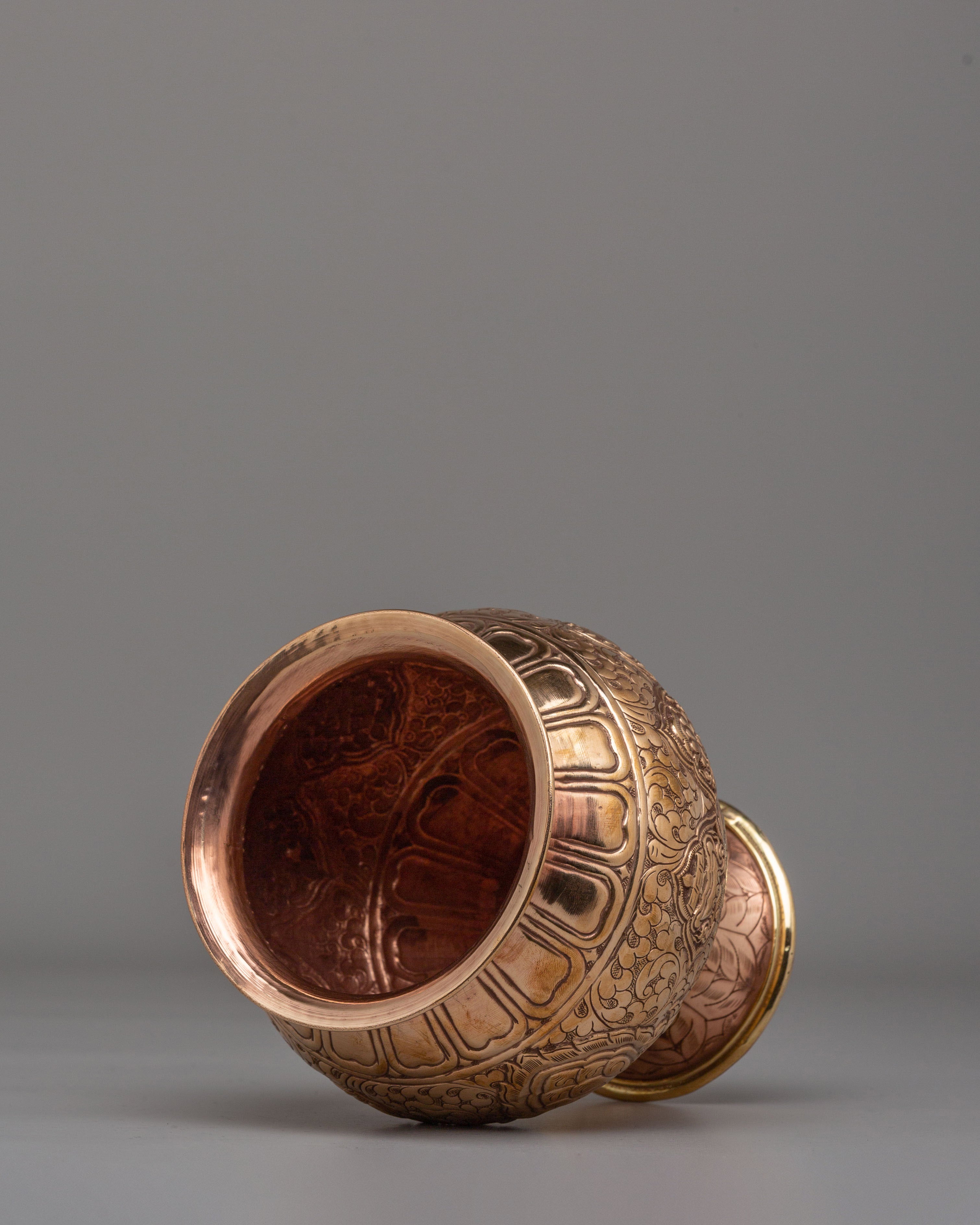 Himalayan Ritual Kalash | Auspicious Buddhist Offering Vessel