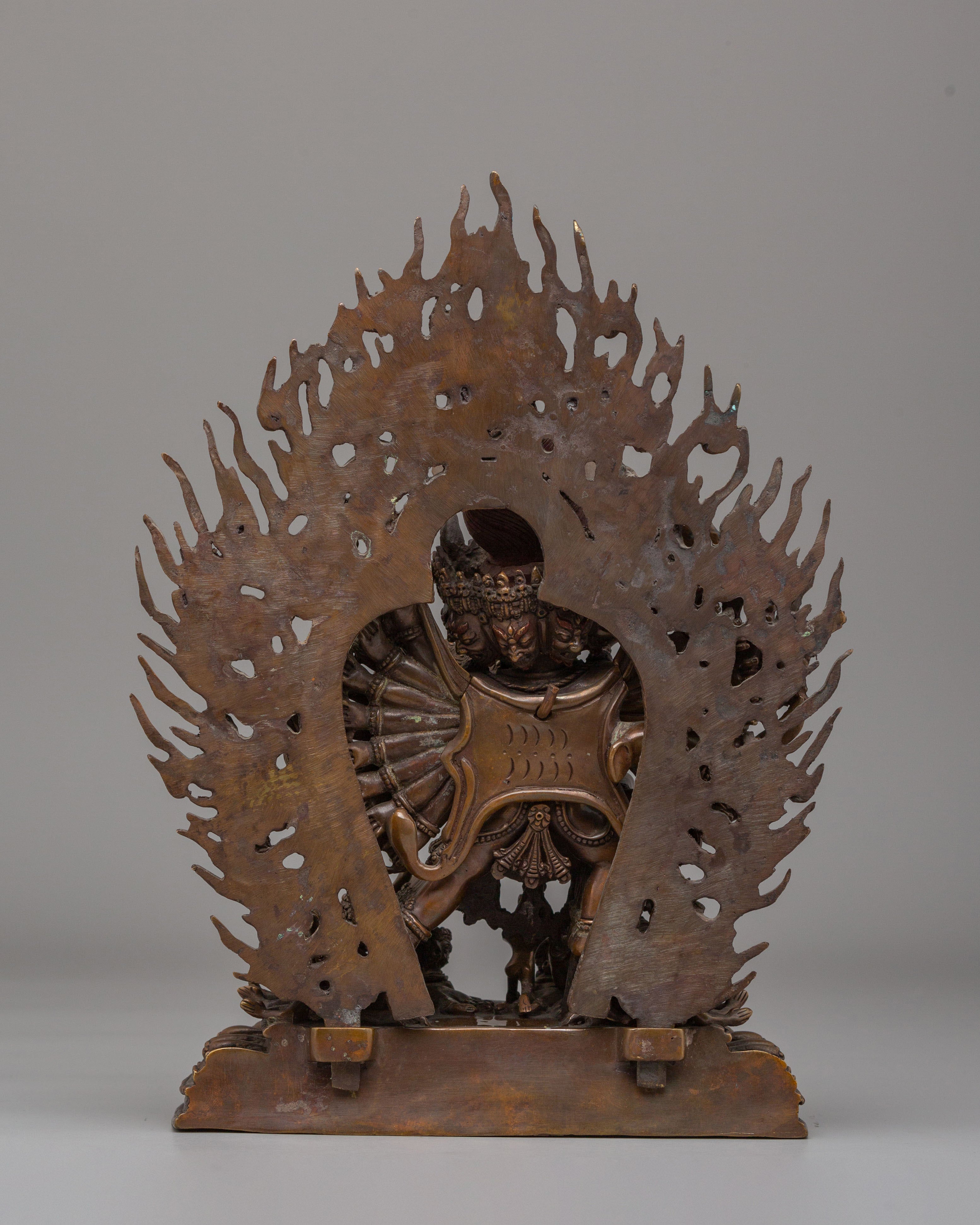 Spiritual Yamantaka Protective Deity Statue | Wrathful Deity Sculpture