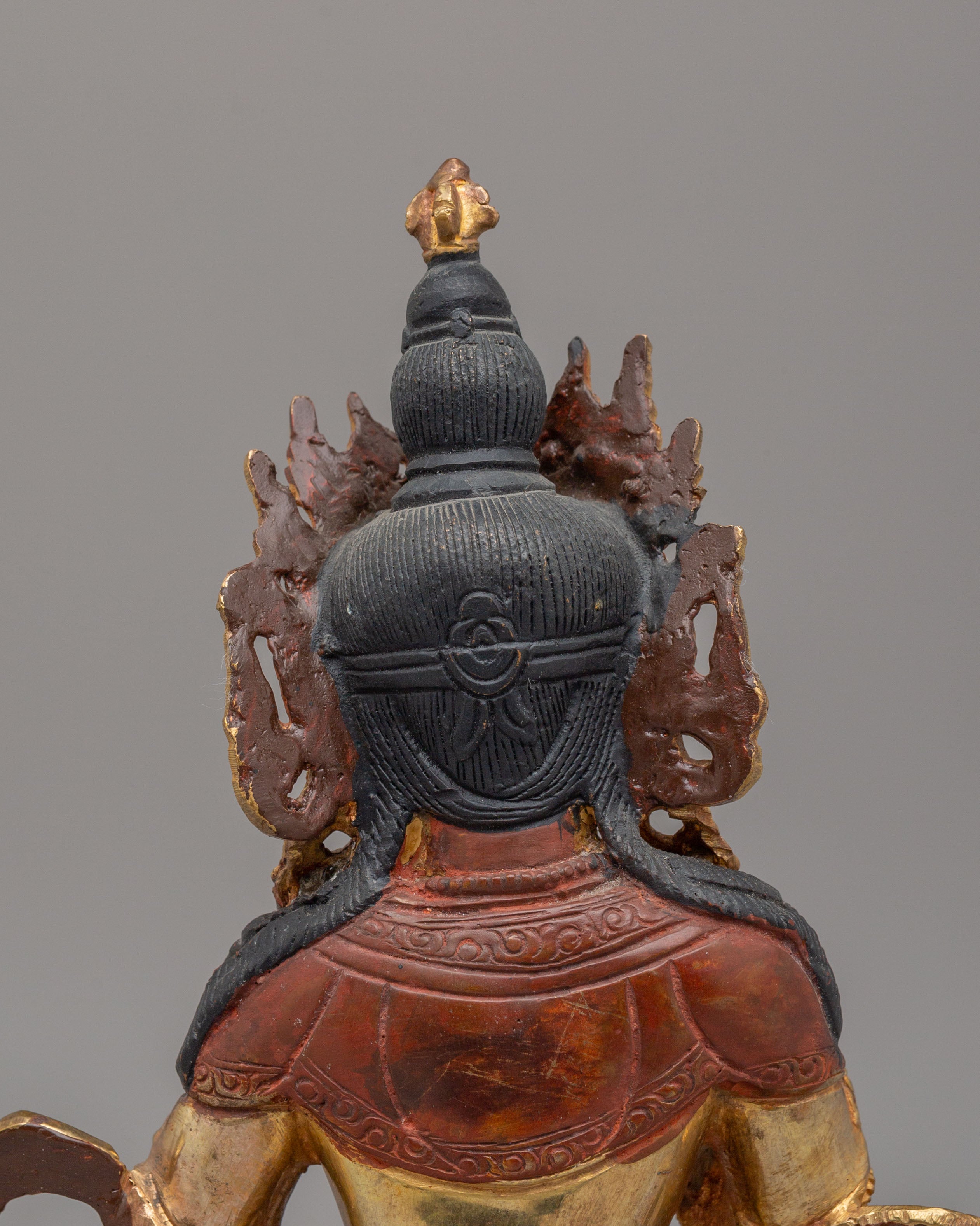 Divine Vajrasattva Statue | 24K Gold Plated Copper Vajrasattva