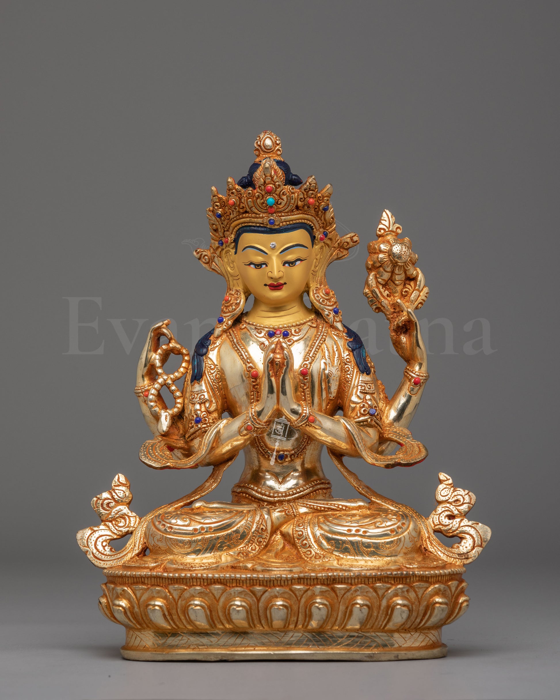 Traditional Chenrezig Altar Sculpture 