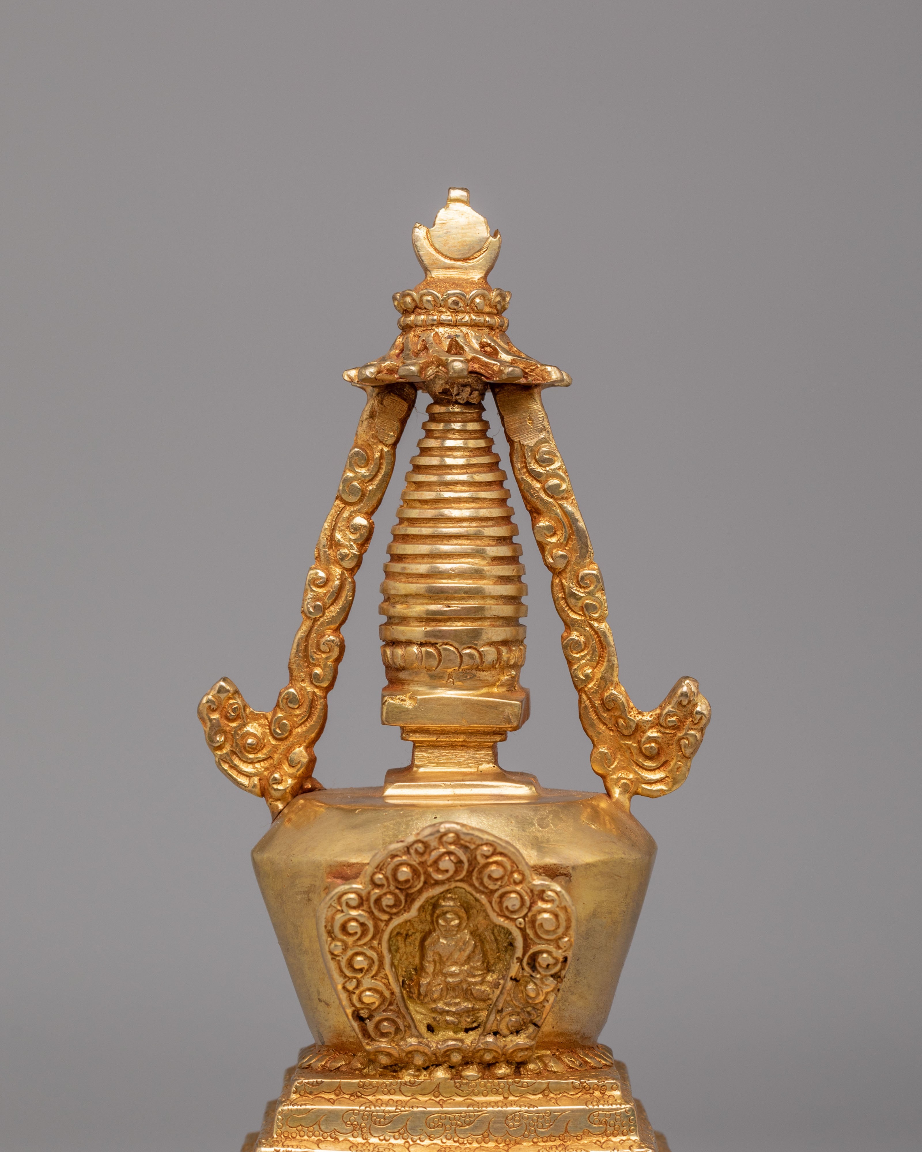 Spiritual Altar Enlightenment Stupa | Handcrafted Tibetan Stupa