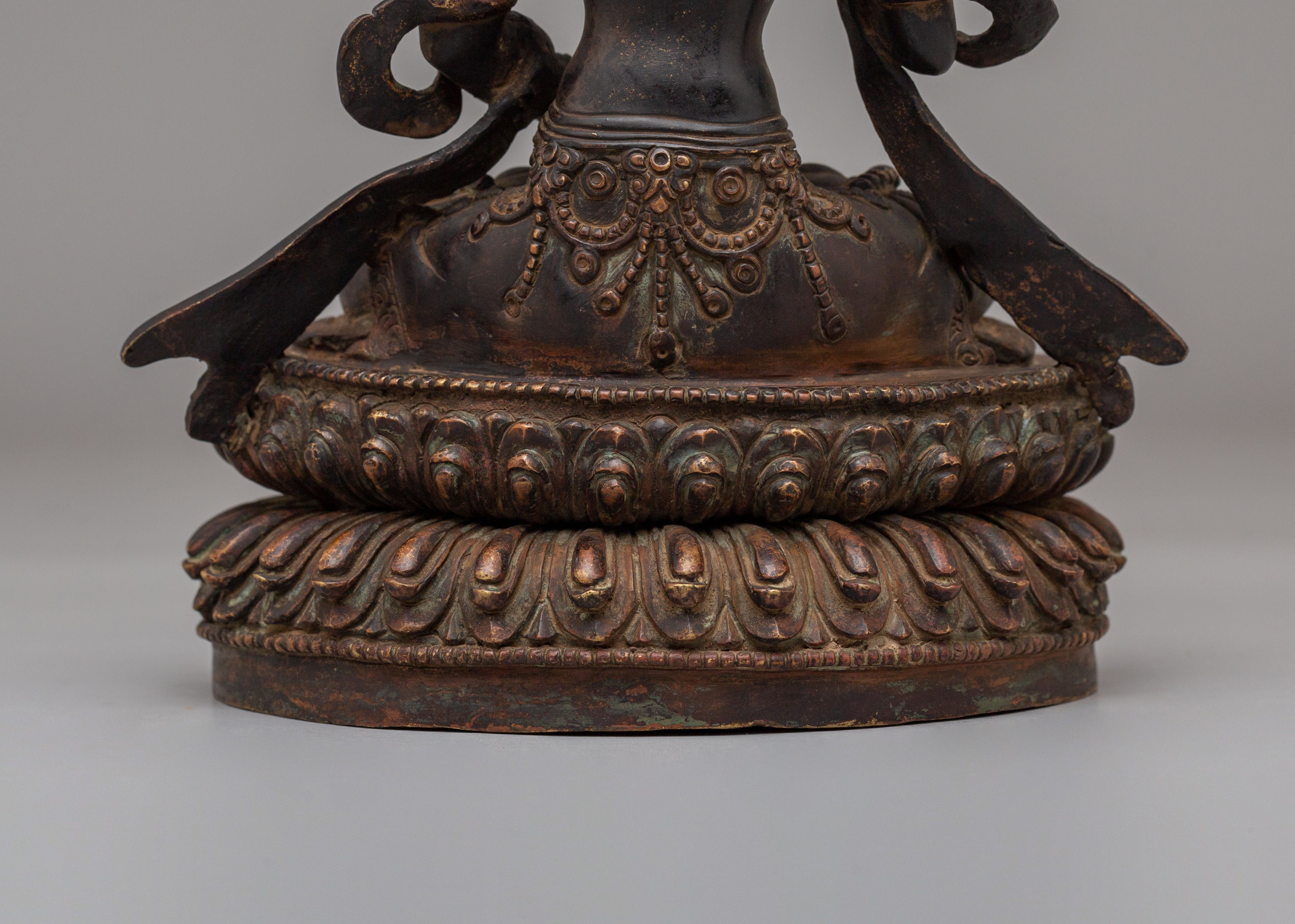 Sacred Vajrasattva Deity Statue | Copper Body Statue