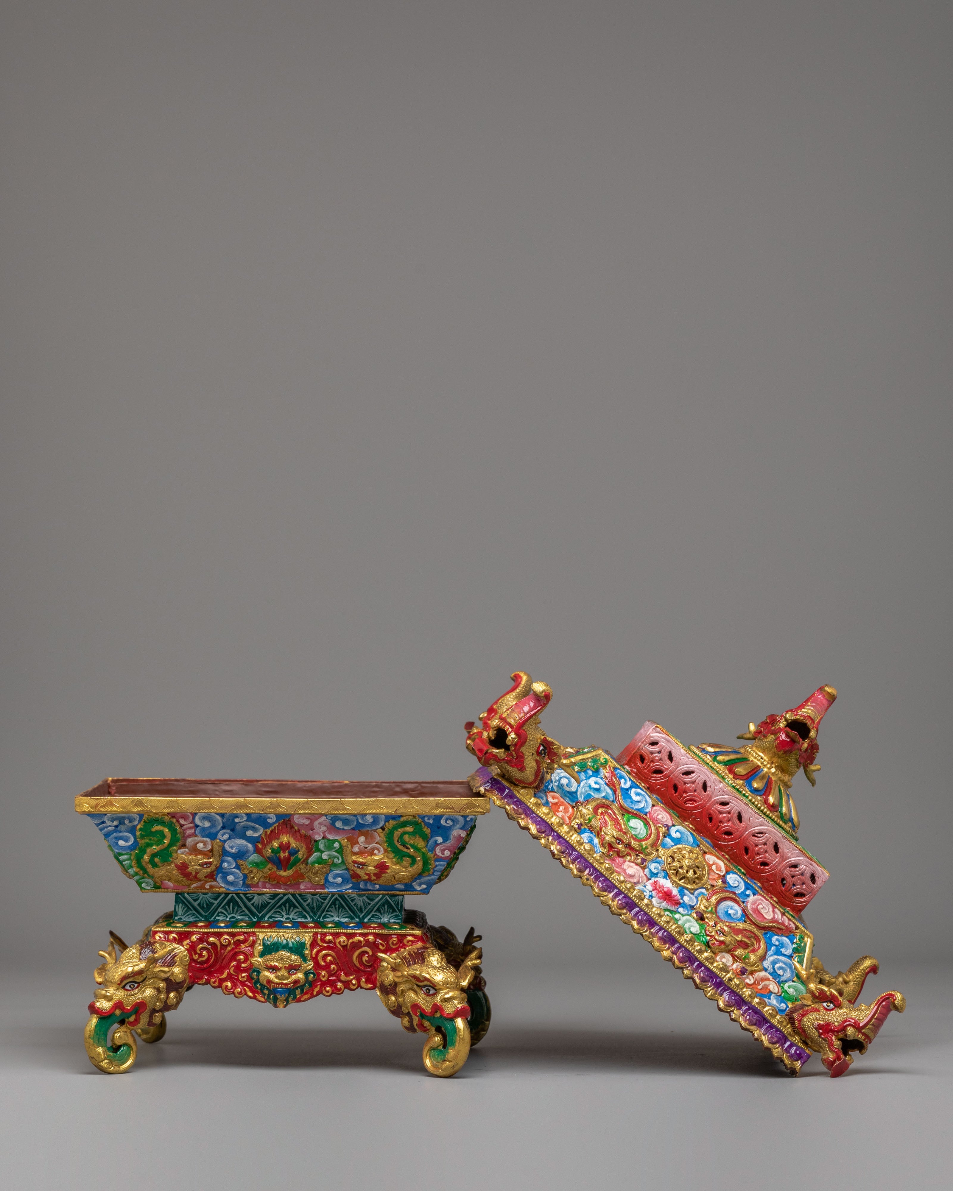 Spiritual Offering Incense Burner | Tibetan Ritual Burner
