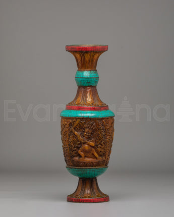 Black Manjushri Flower Vase