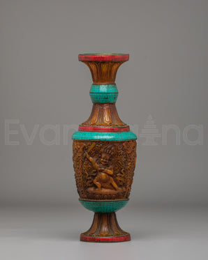 Black Manjushri Flower Vase