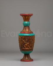Black Manjushri Flower Vase
