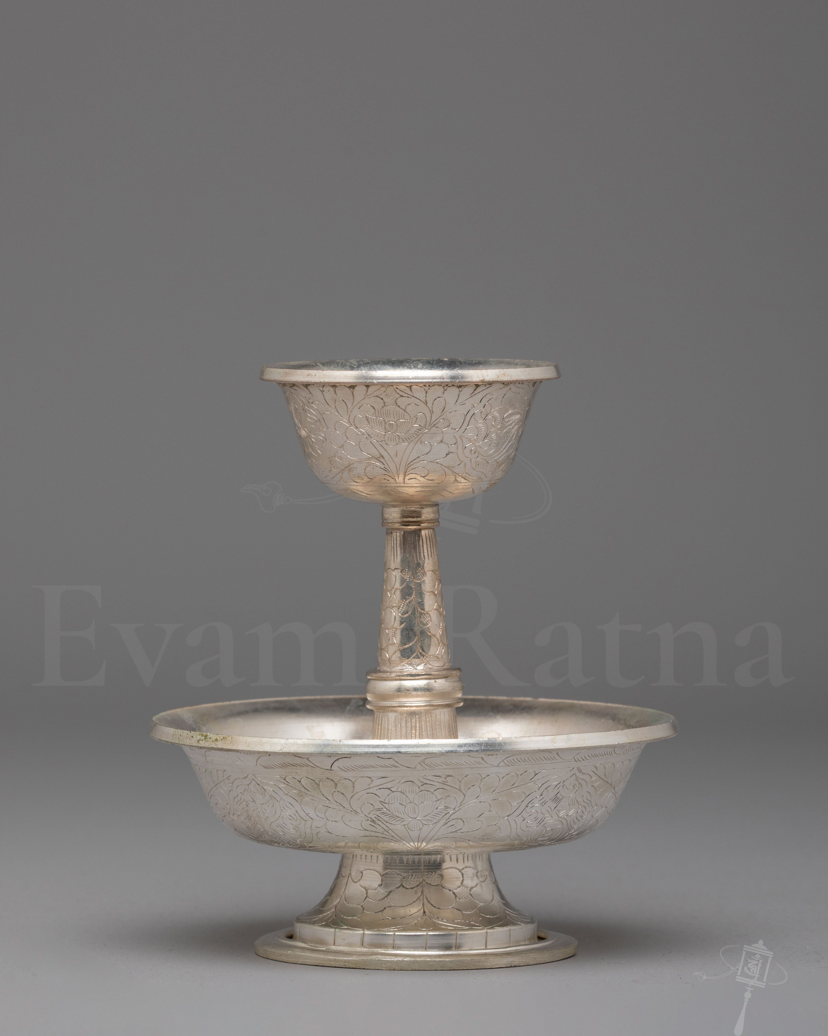 Silver Plated Serkyem Offering Set 