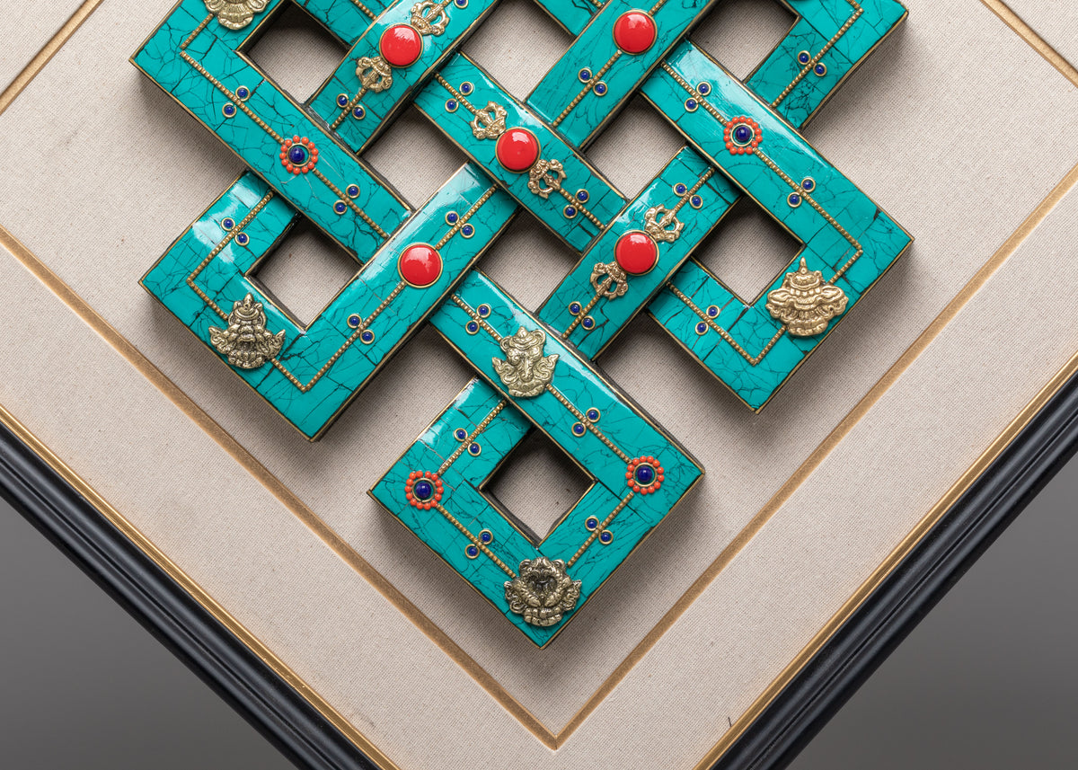 Handmade Endless Knot Wall Hanging | Spiritual Home Decor
