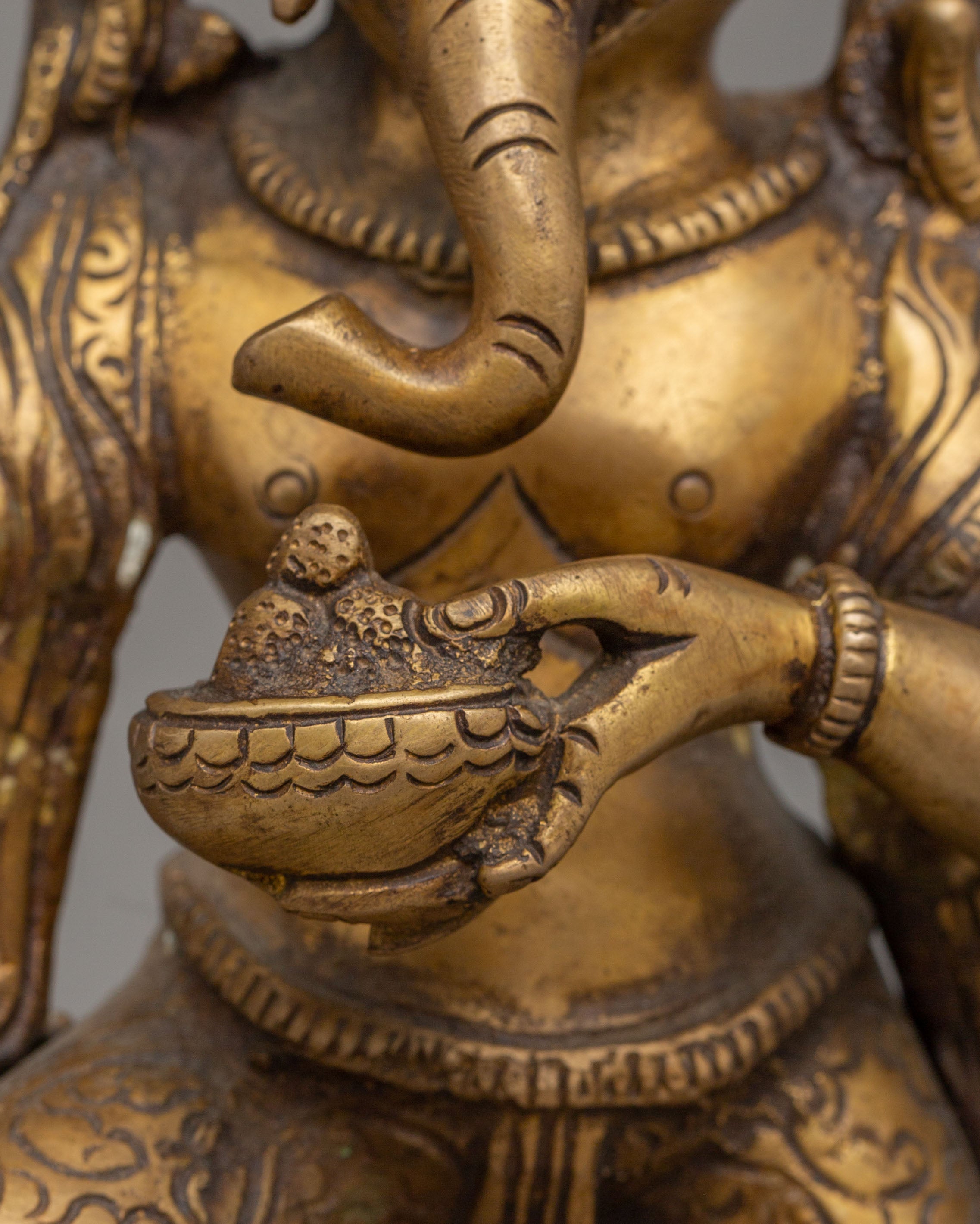 Ganesha Deity Statue | Brass Dancing Ganesha for Spiritual Decor and Blessings