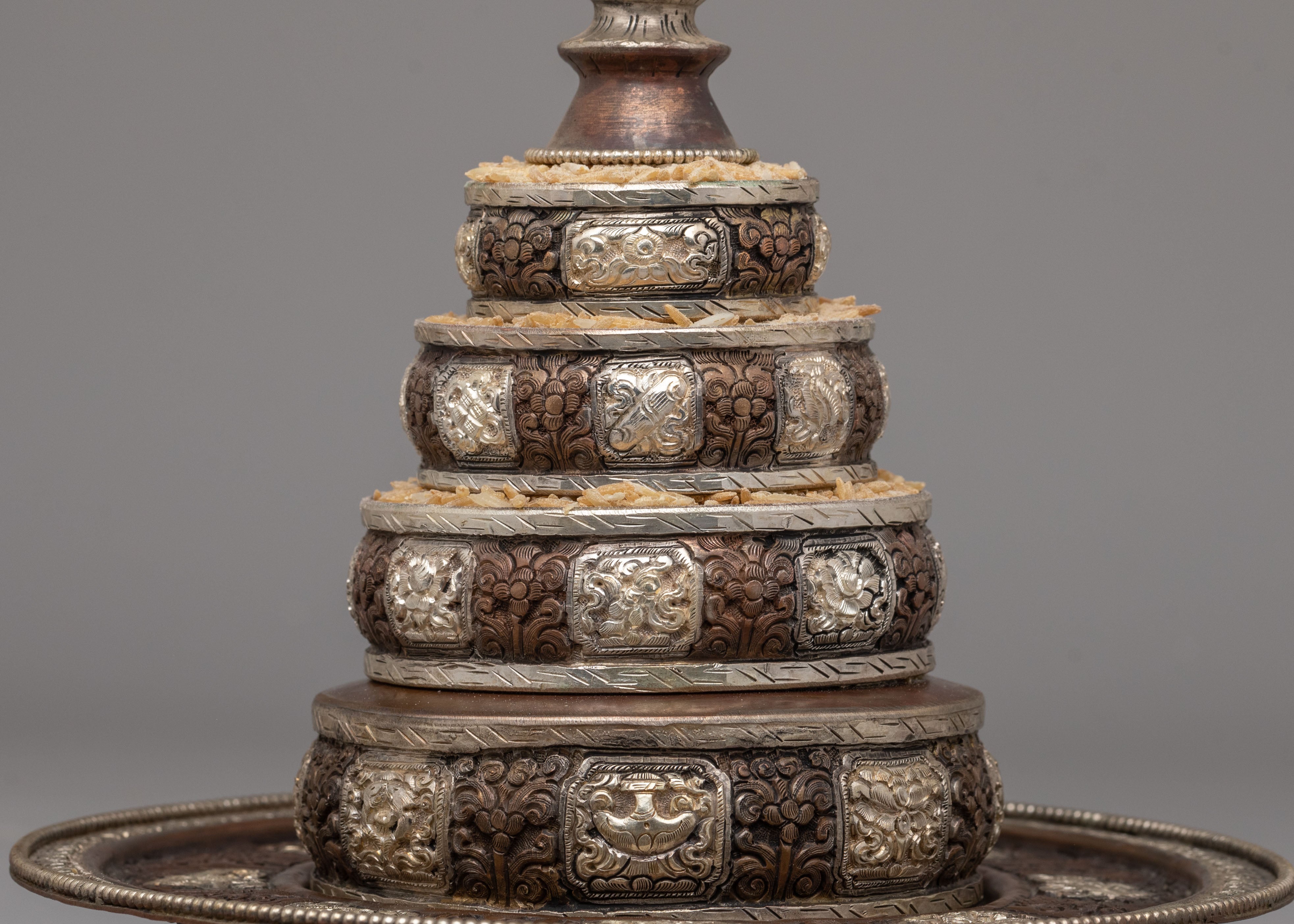 Buddhist Mandala Offering For Ritual | Symbol of Spiritual Enlightenment