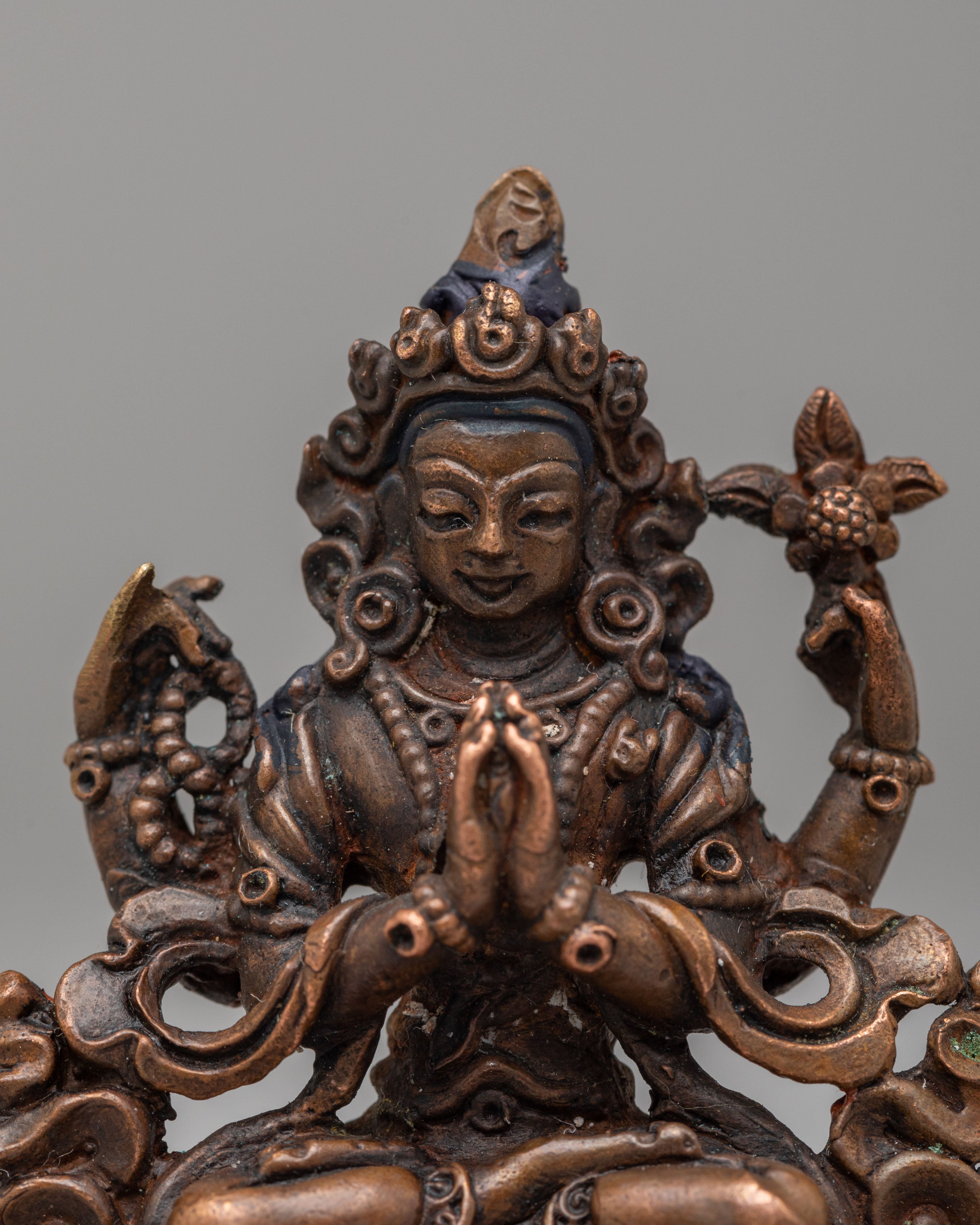 Spiritual Chenrezig Sculpture | Perfect for Meditation & Altar Spaces