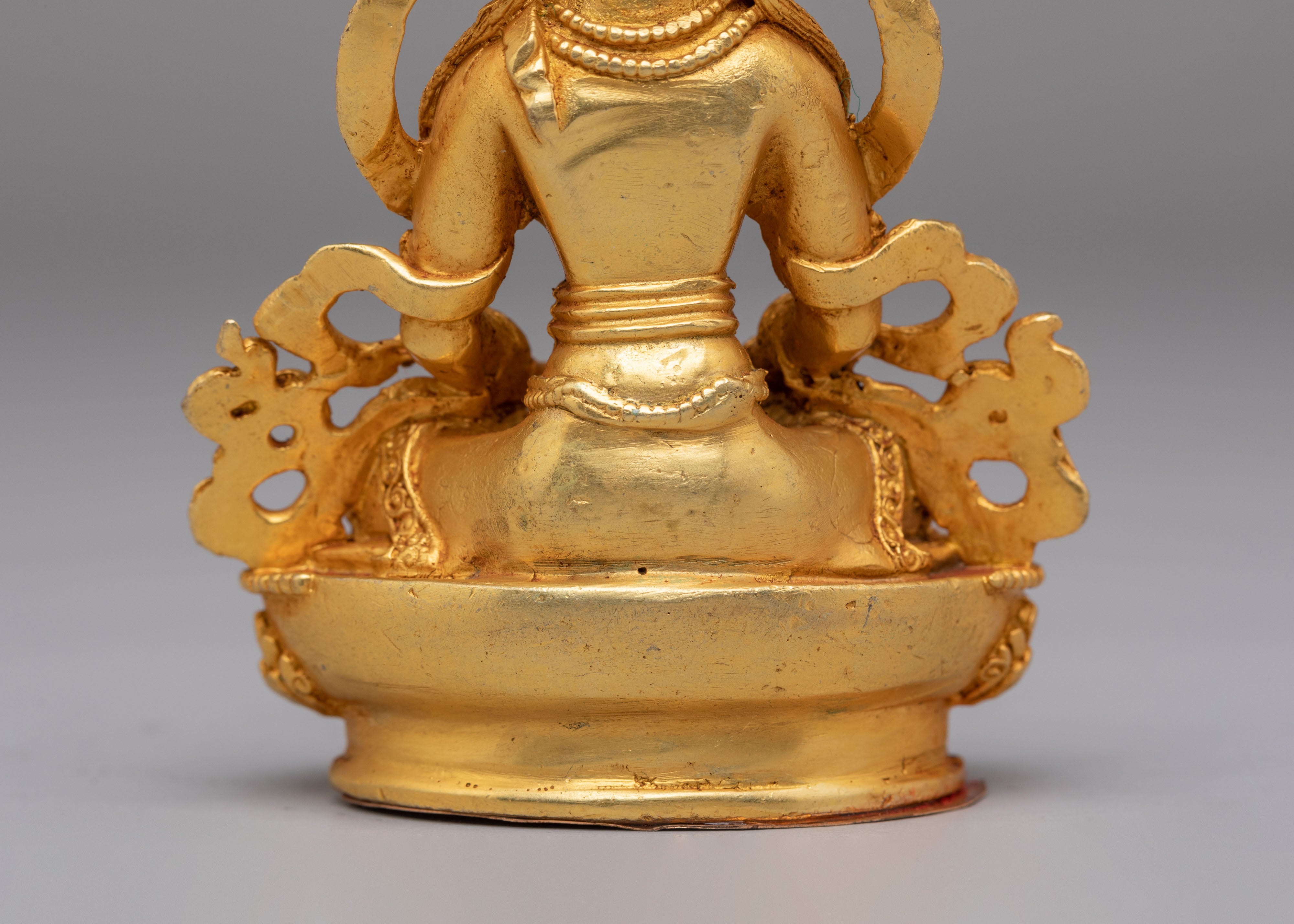 Sacred Amitayus Long Life Buddha Statue | Handmade Tibetan Sculpture