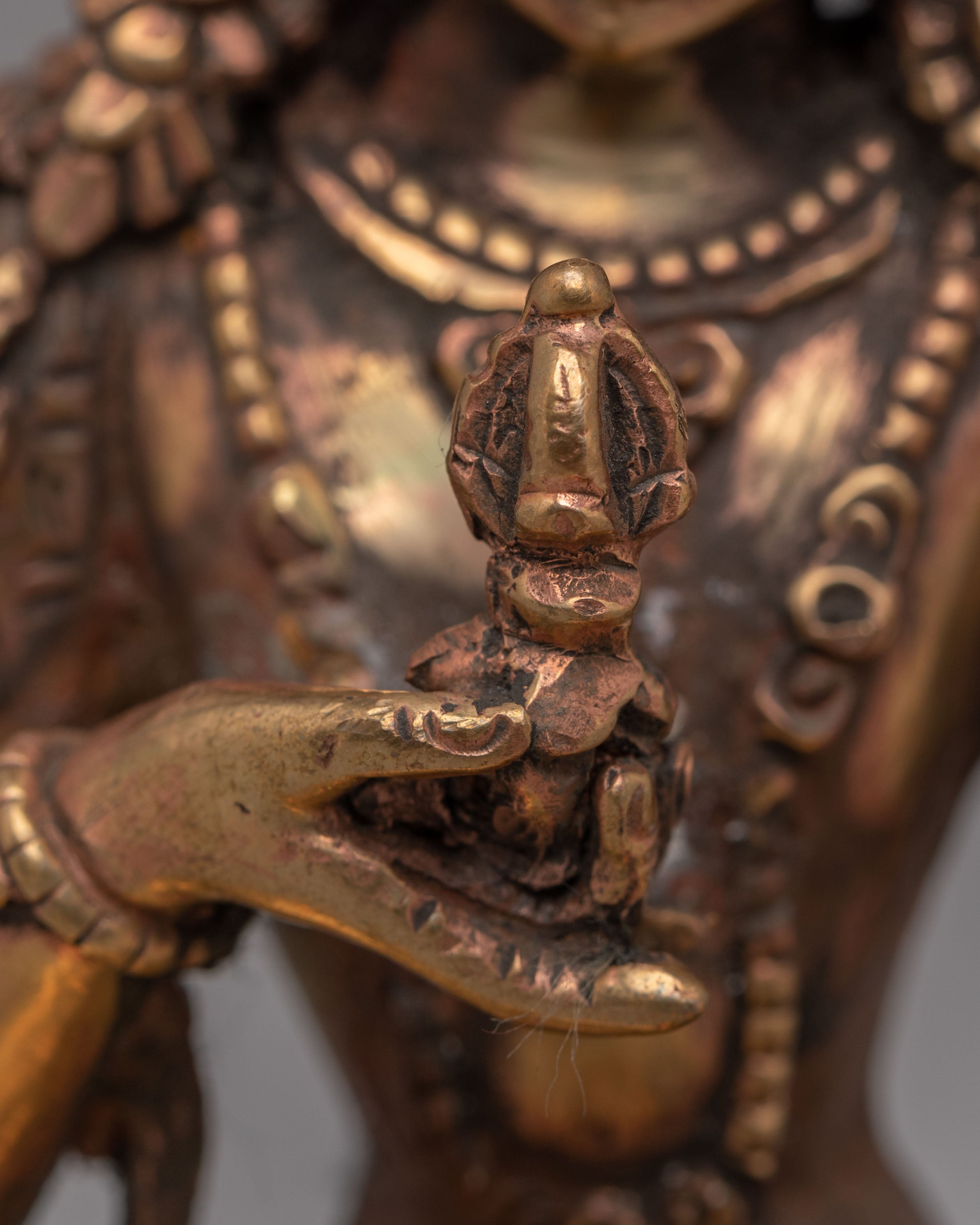Tibetan Vajrasattva Deity Statue | Handcrafted Copper Art