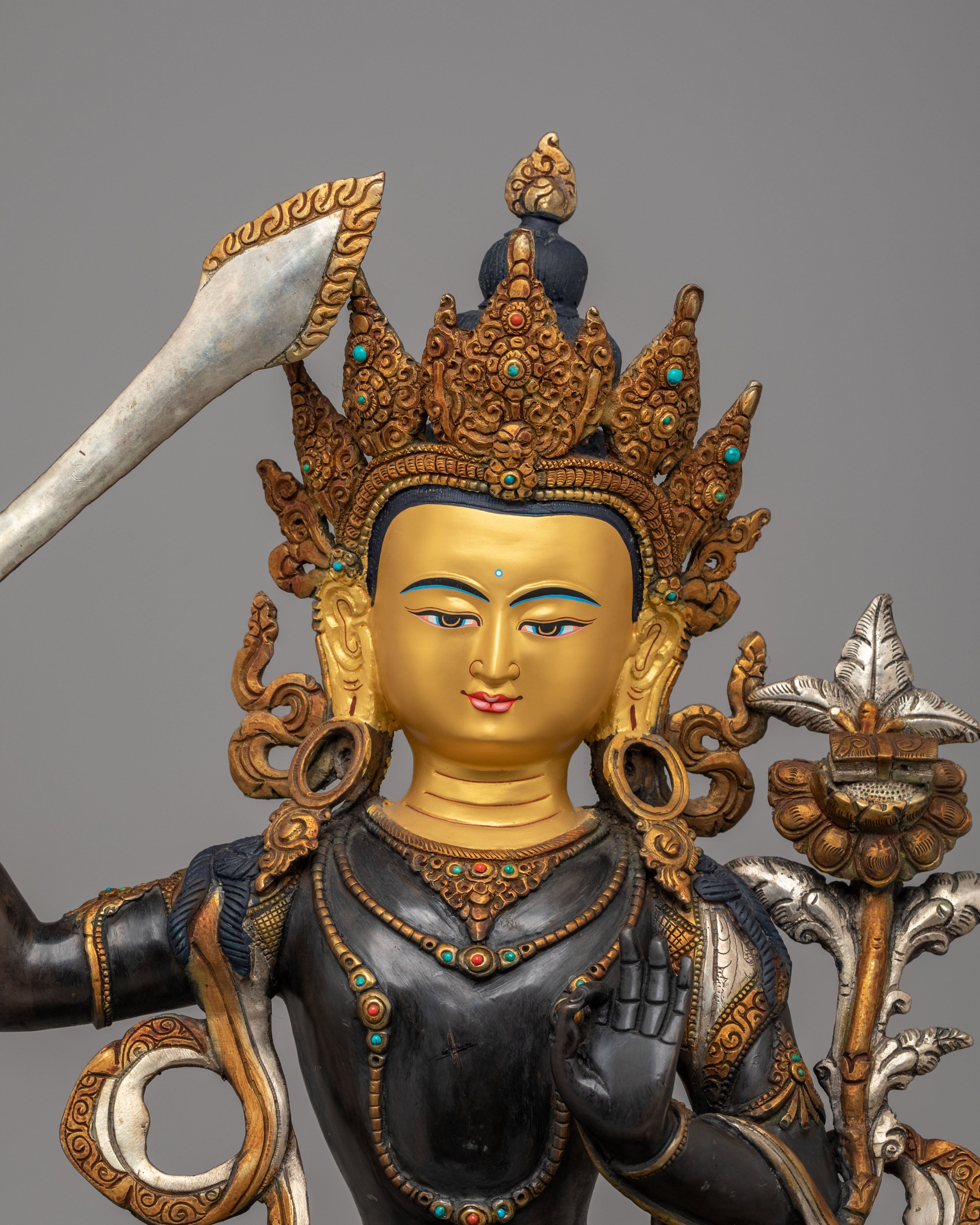 Handmade Manjushri Bodhisattva Statue | Bodhisattva of Wisdom