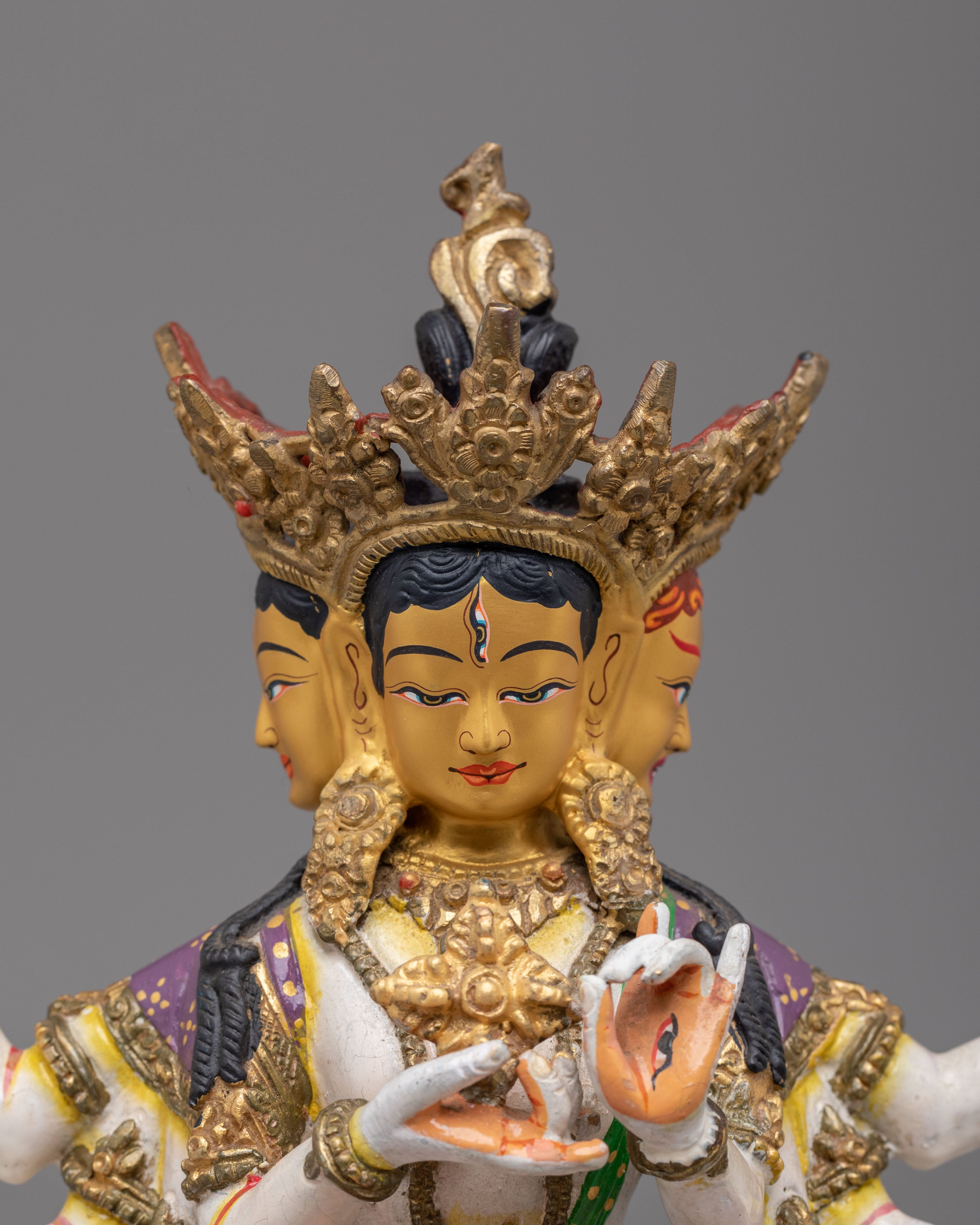 Buddhist Ushnisha Vijaya Namgyalma Statue | Tibetan Goddess Sculpture