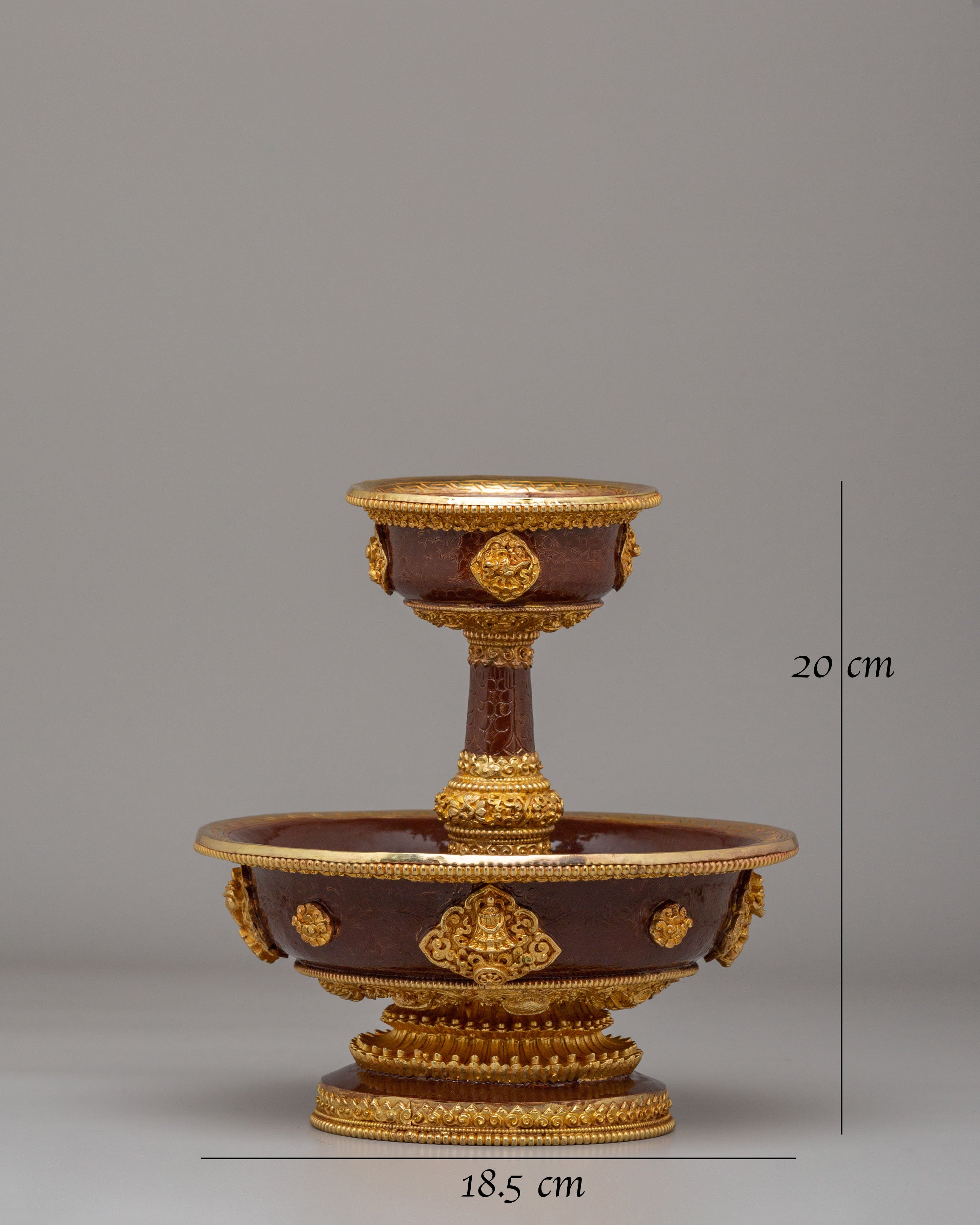 Tibetan Serkyem Set for Ritual Use | Buddhist Offering Bowl