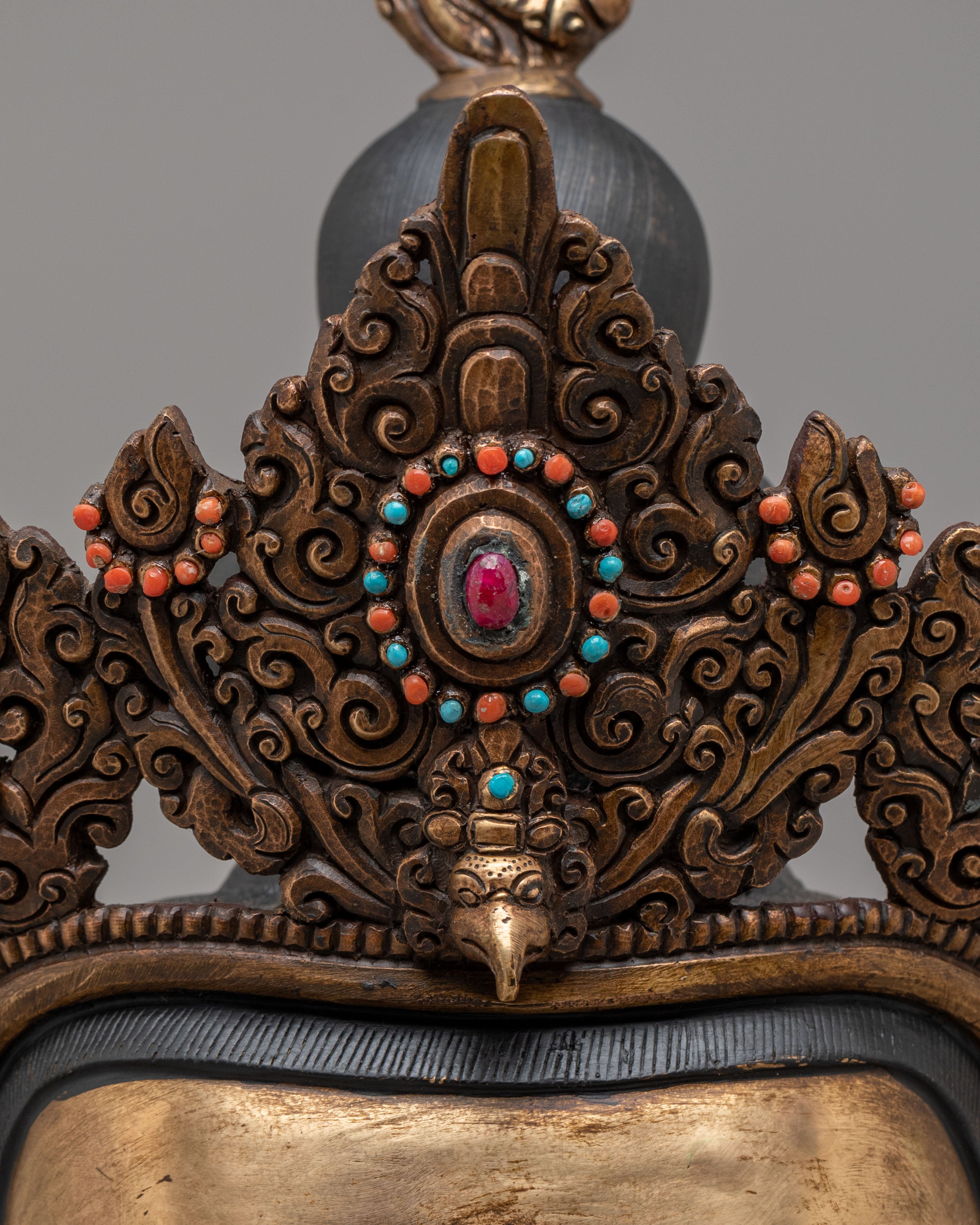 Zen Buddha Head Decor | Buddhist Meditation Sculpture