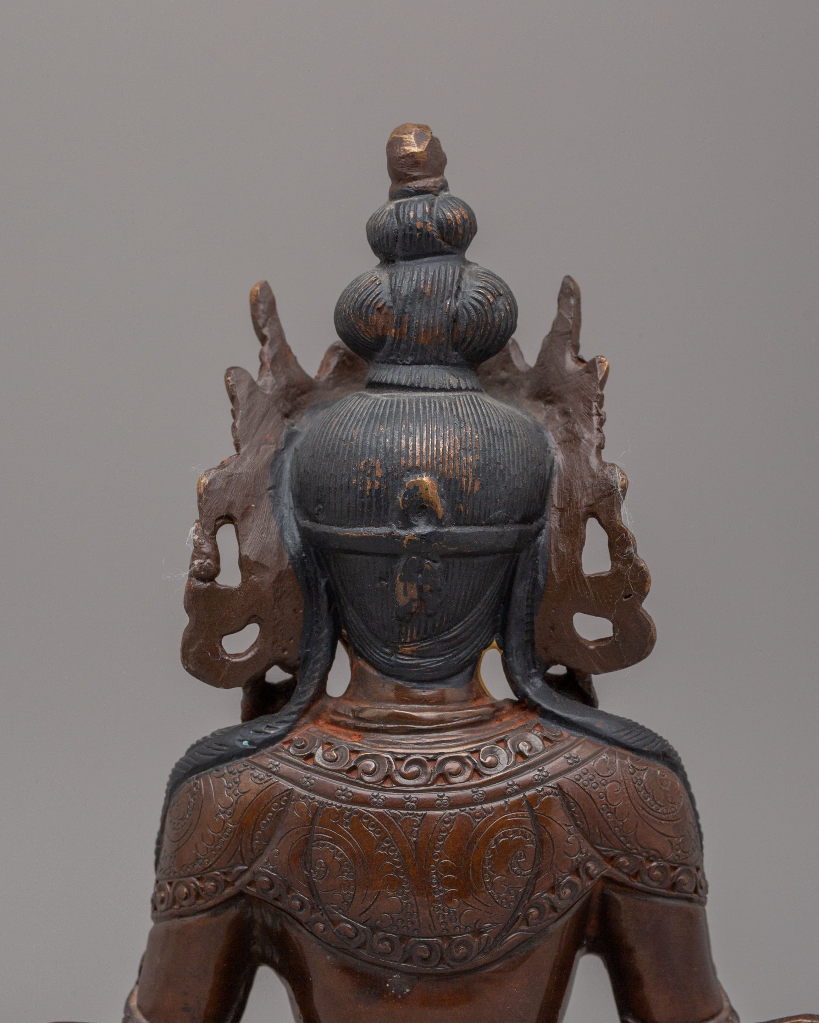 Traditional Altar Amitayus Statue | Symbol of Infinite Life and Compassion