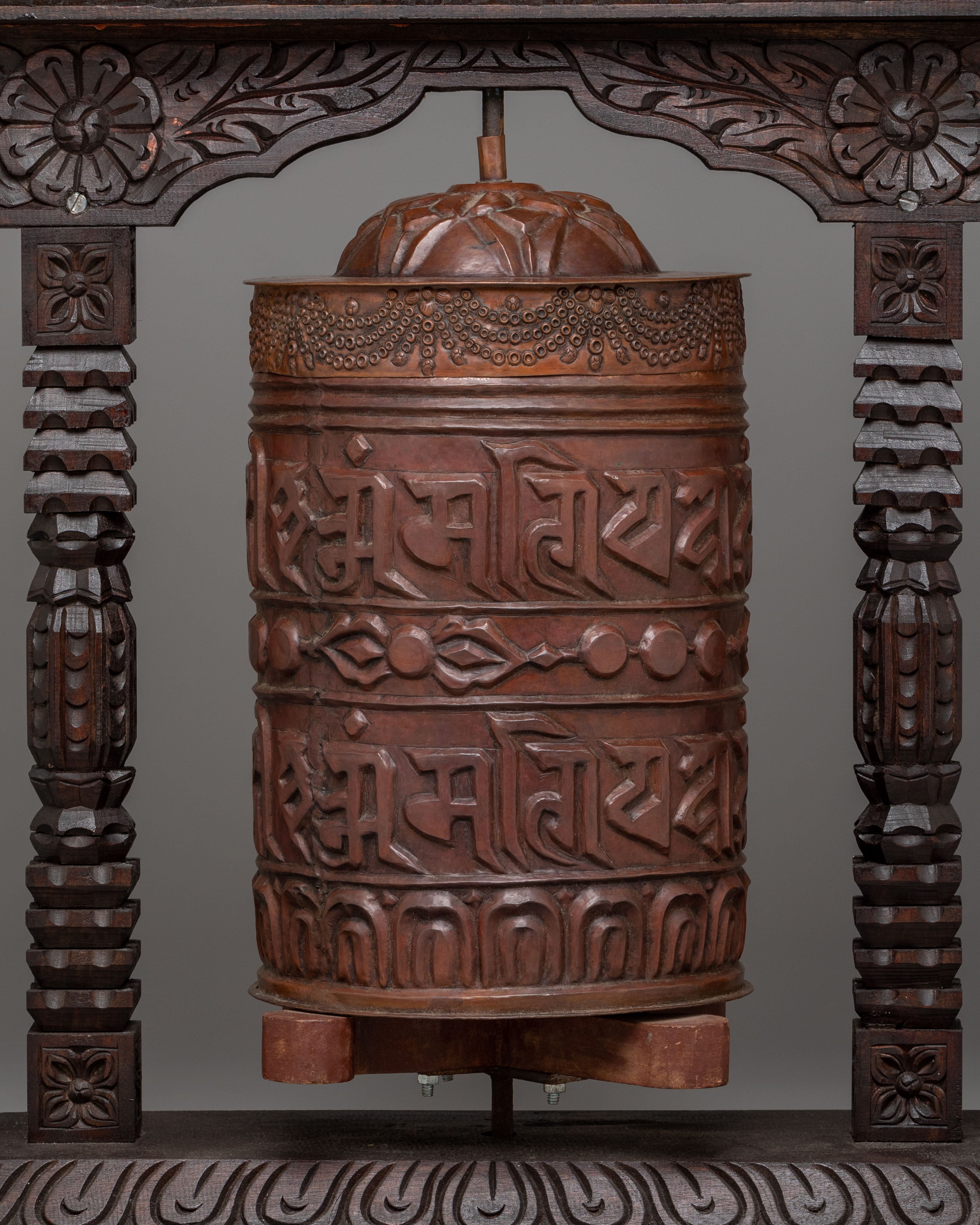 Prayer Wheel with Mantra | Traditional Tibetan Buddhist Prayer Wheel