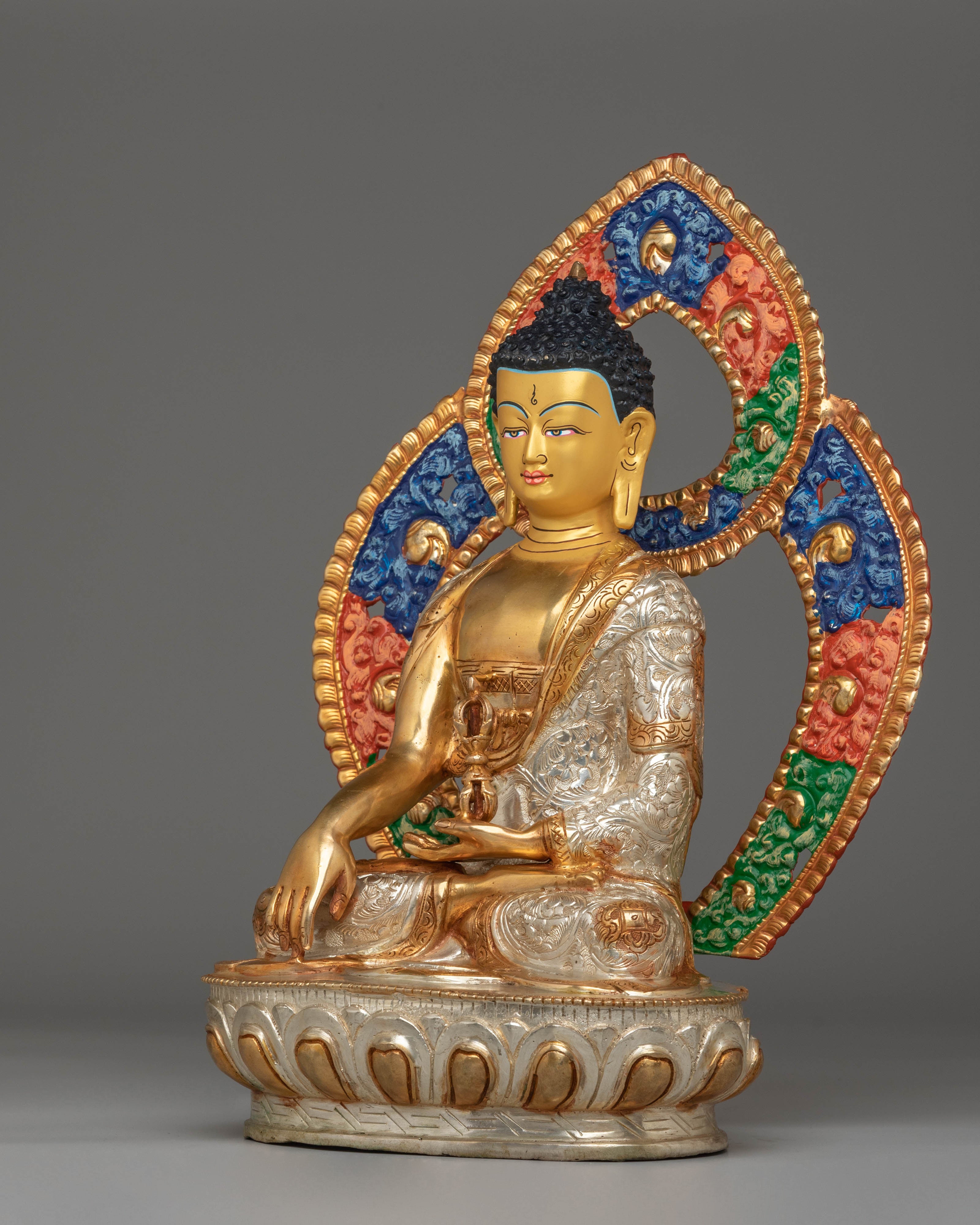 Handmade Golden Mitrugpa Statue | Immovable Buddha