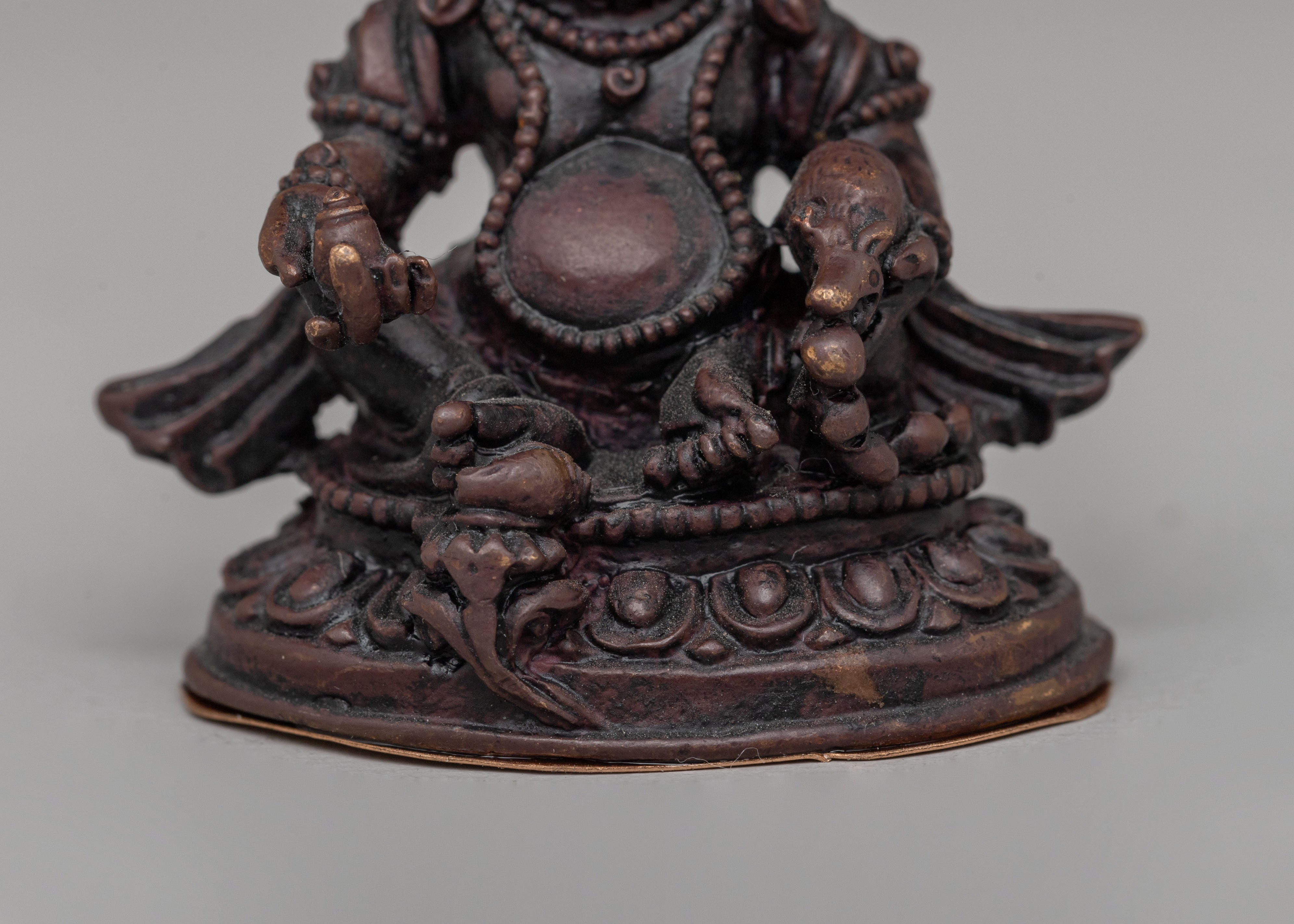 Dzambhala Statue for Wealth and Abundance | Wealth Deity for Meditation and Sacred Decor