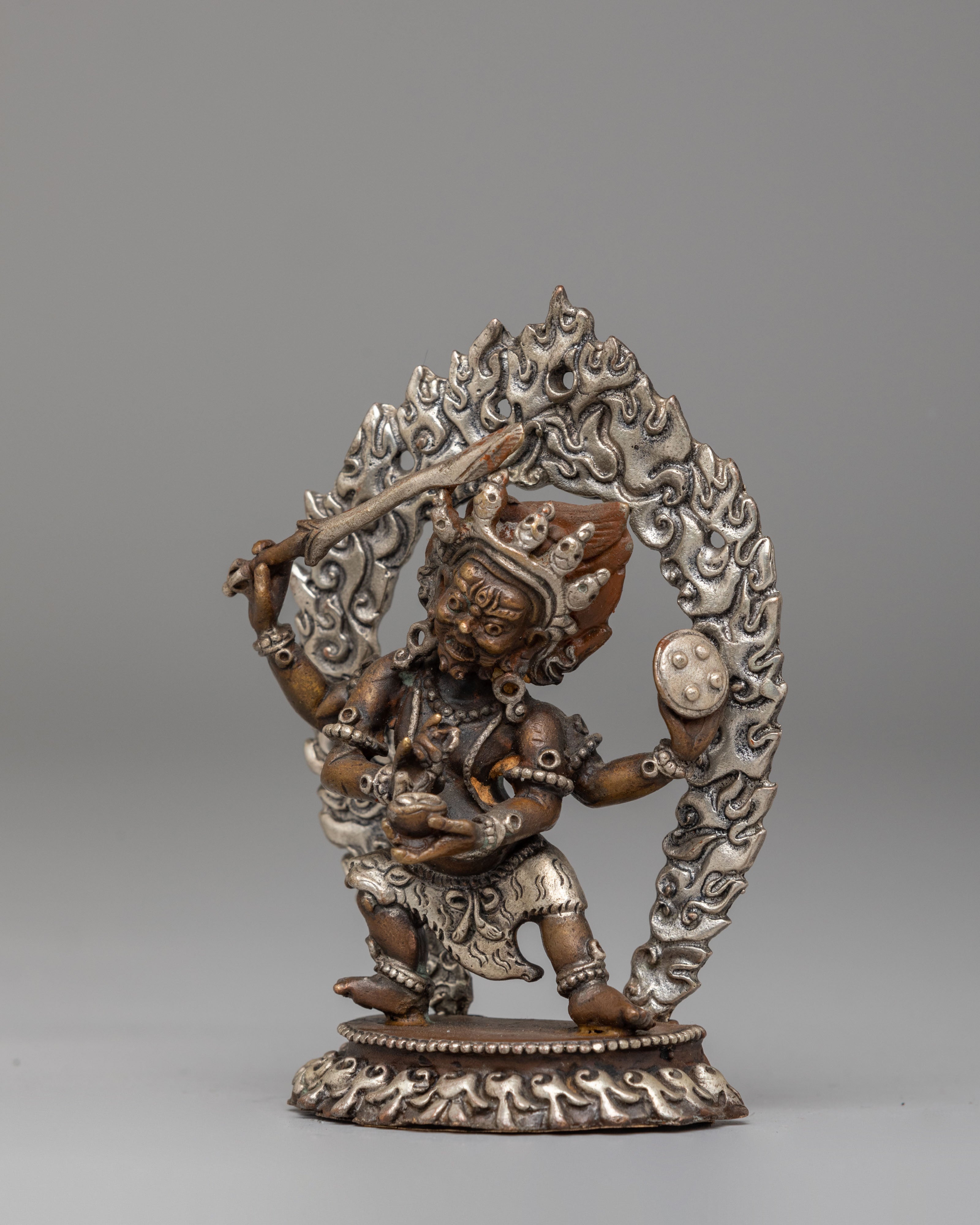 Mahakala Handcrafted Statue | Tibetan Protector Deity Sculpture