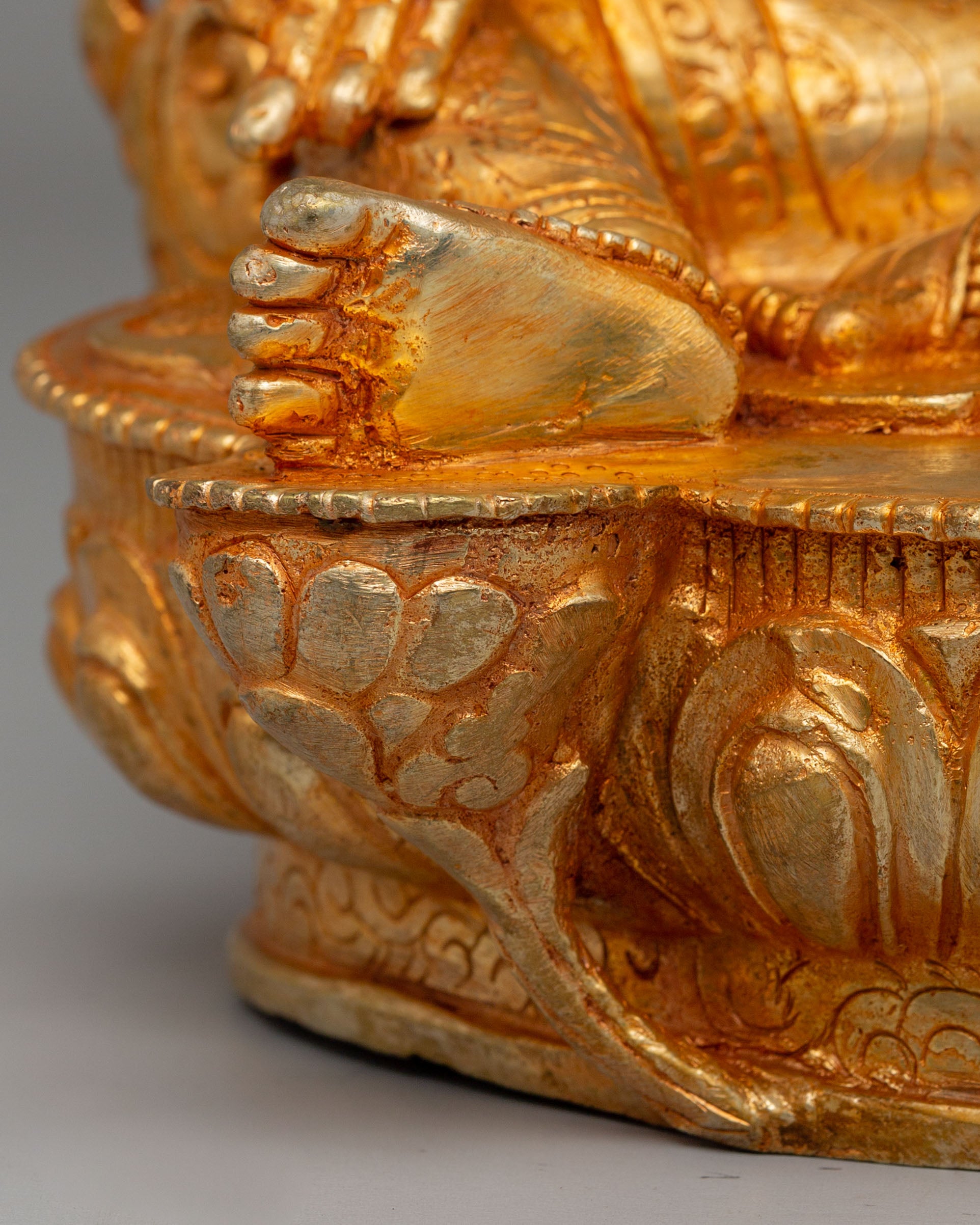 Vajrayana Green Tara Compassion Deity Statue | Tibetan Handmade Art