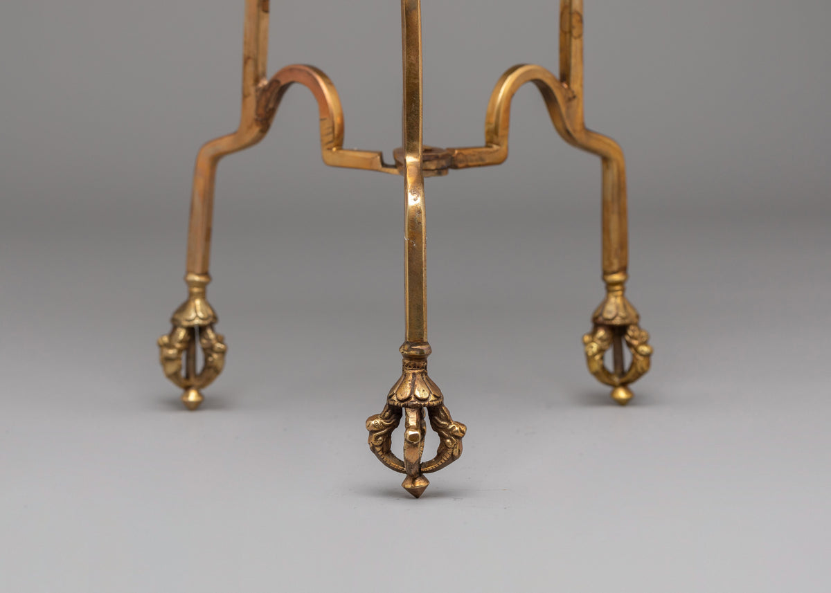 Buddhist Altar Kapala With Stand | Skull Cup for Tantric Rituals