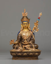 24k Gold Glided Statue of Guru Rinpoche