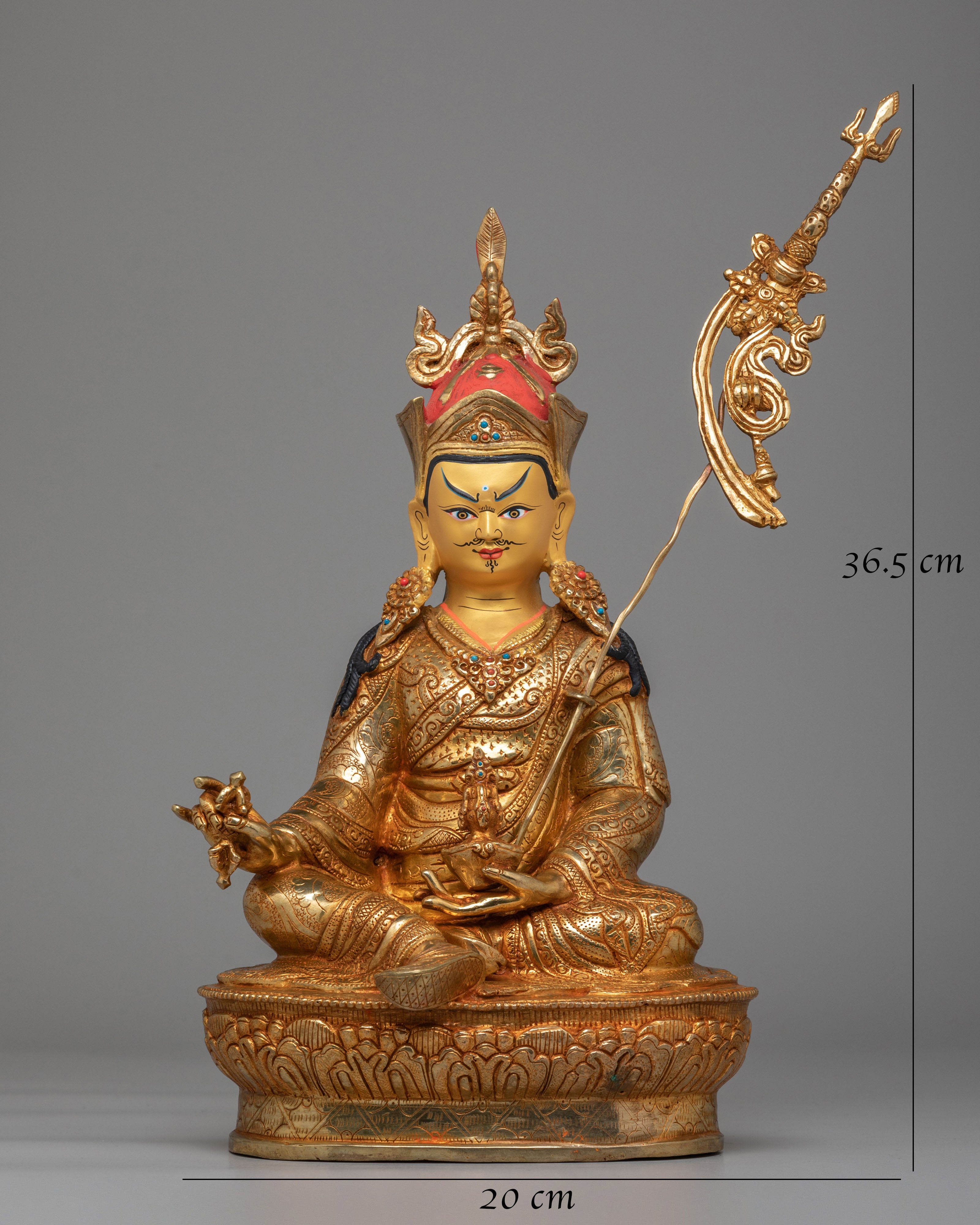 Ceremonial Padmasambhava Altar Statue | Tibetan Guru Rinpoche