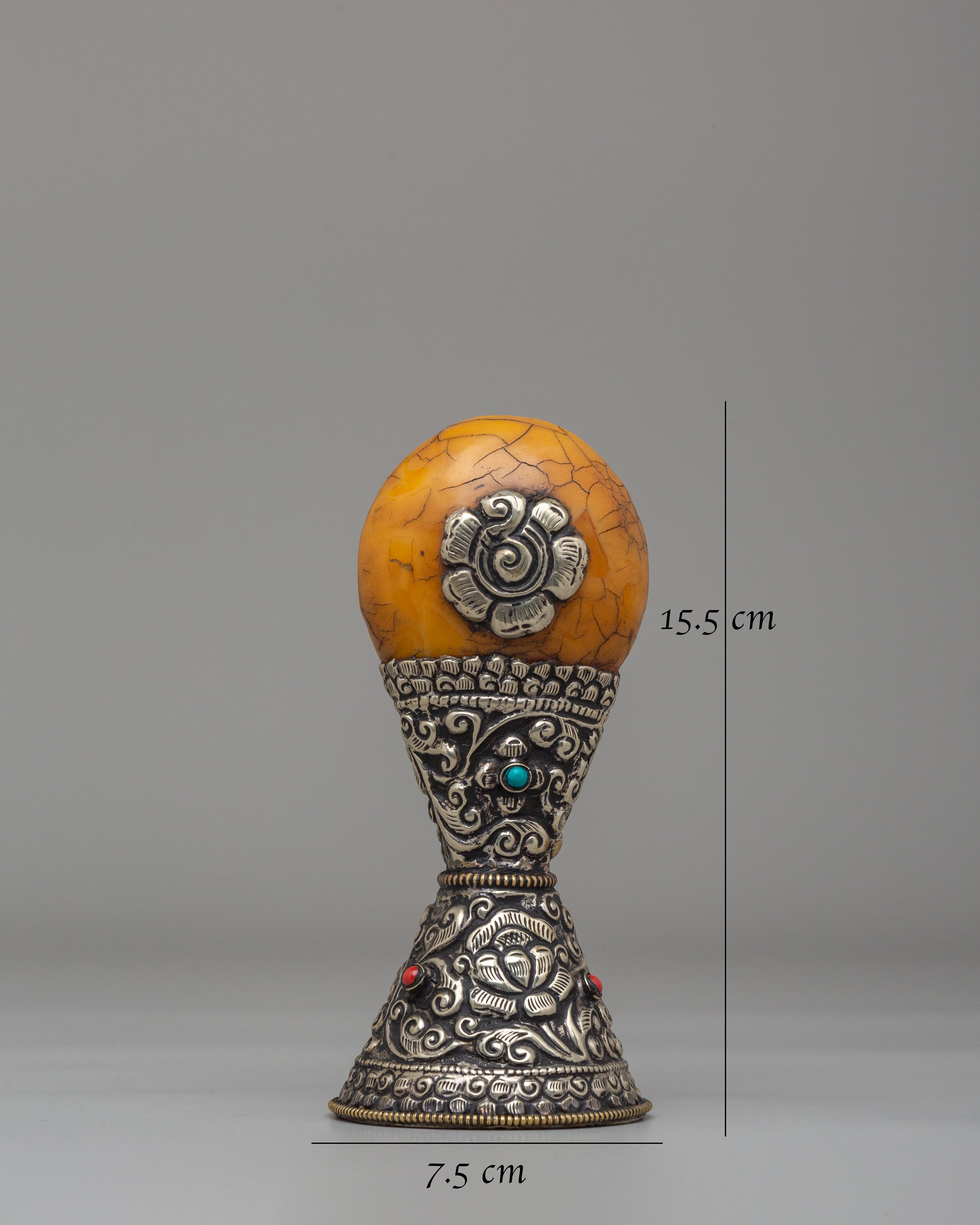Tibetan Buddhist Stamp | Handcrafted Artwork for Spiritual Practices