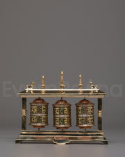 Spiritual Prayer Wheel for Altar | Mantra Spinner for Meditation and Blessings