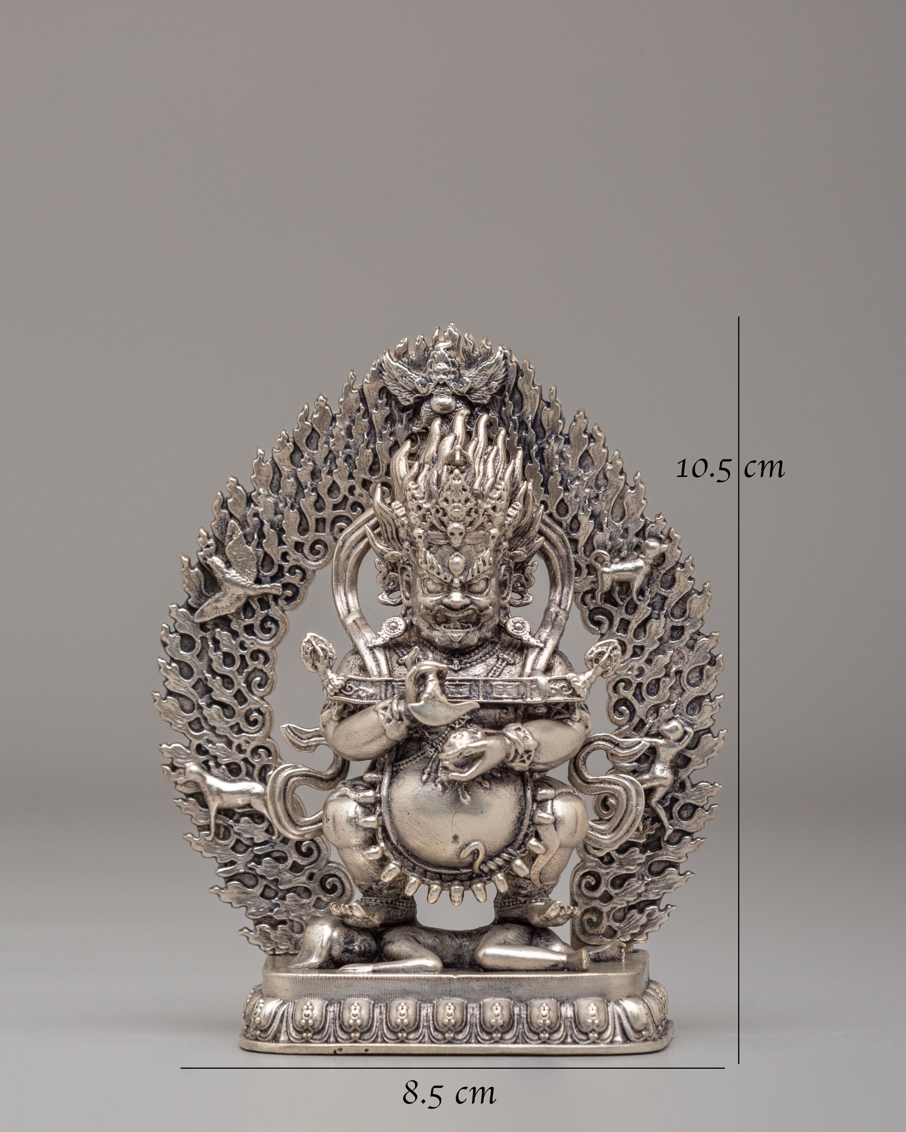 Machine-Made Sakya Mahakala Sculpture | Symbolizing Protection and Strength