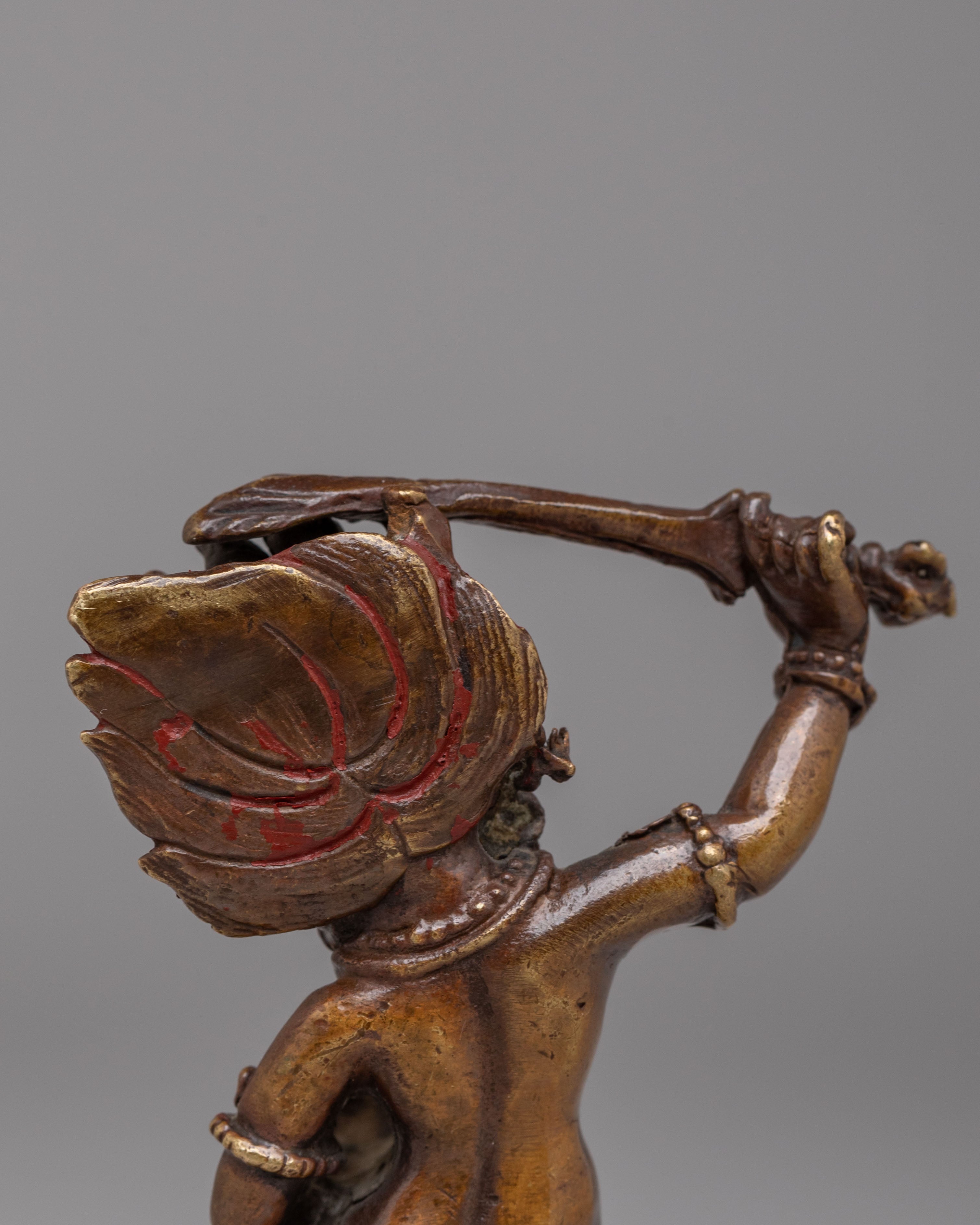 Machinemade Ritual Black Manjushri Statue | A Symbol of Enlightenment