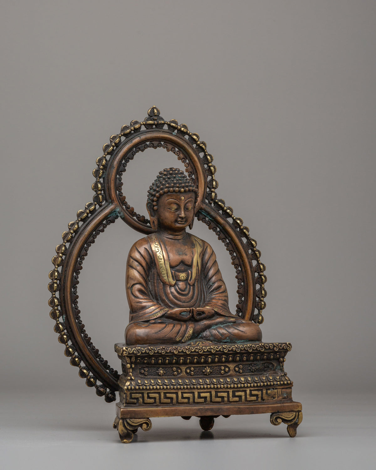 Handcrafted Amitabha Buddha Deity Statue | Copper Statue for Meditation