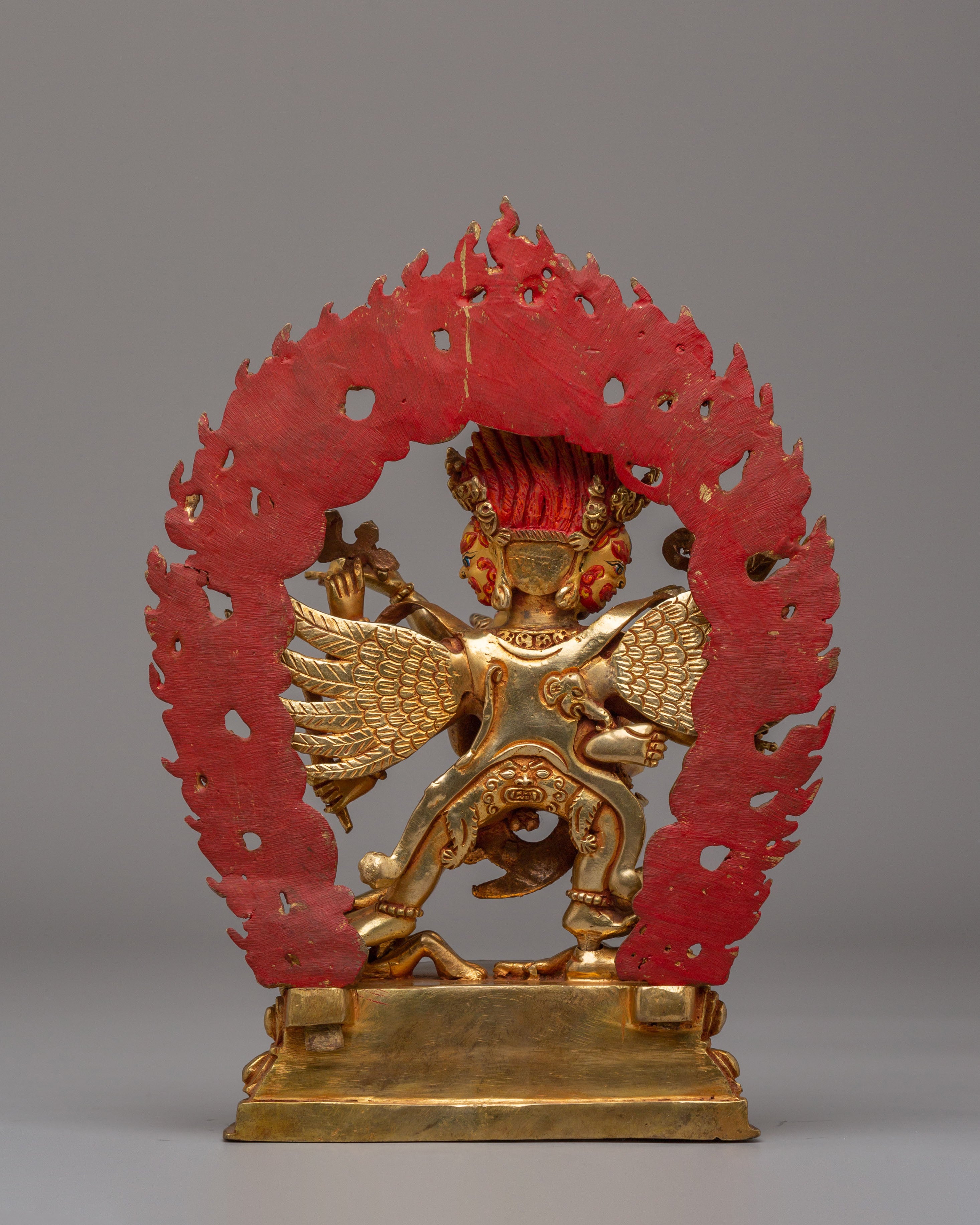 Handcrafted Altar Hayagriva Statue | Wrathful Deity Sculpture for Spiritual Protection