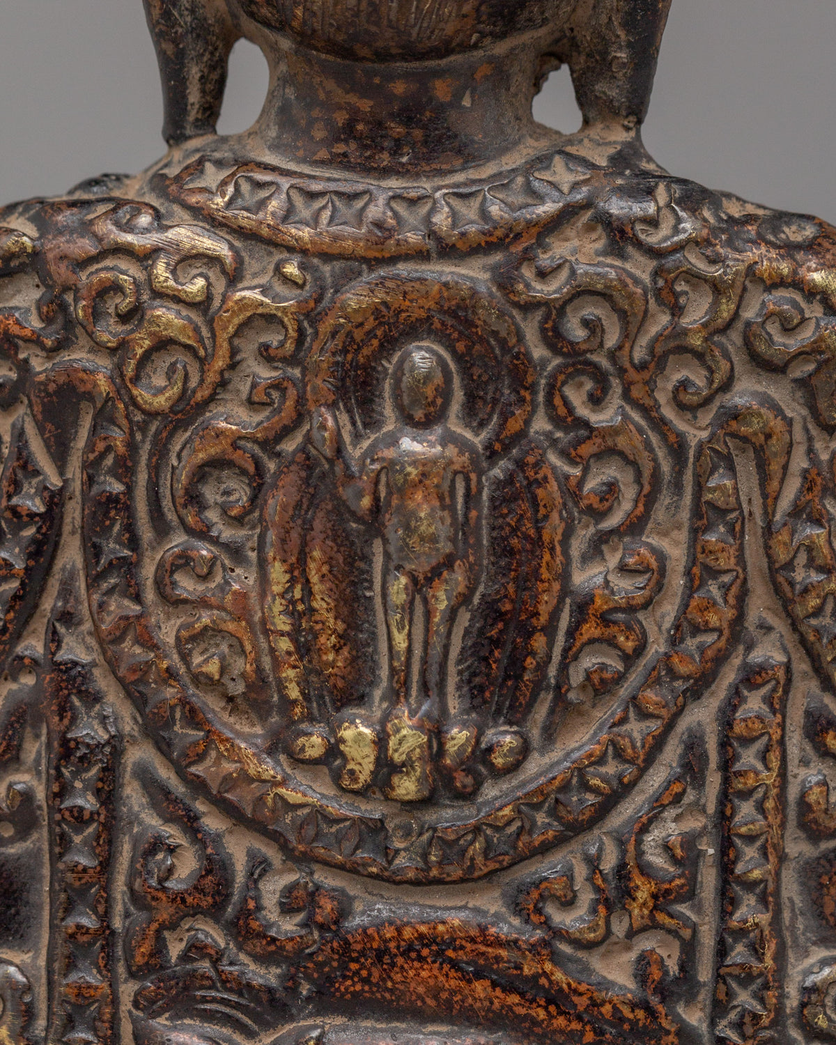 Spiritual Amitabha Buddha Altar Statue | Handcrafted Copper Statue