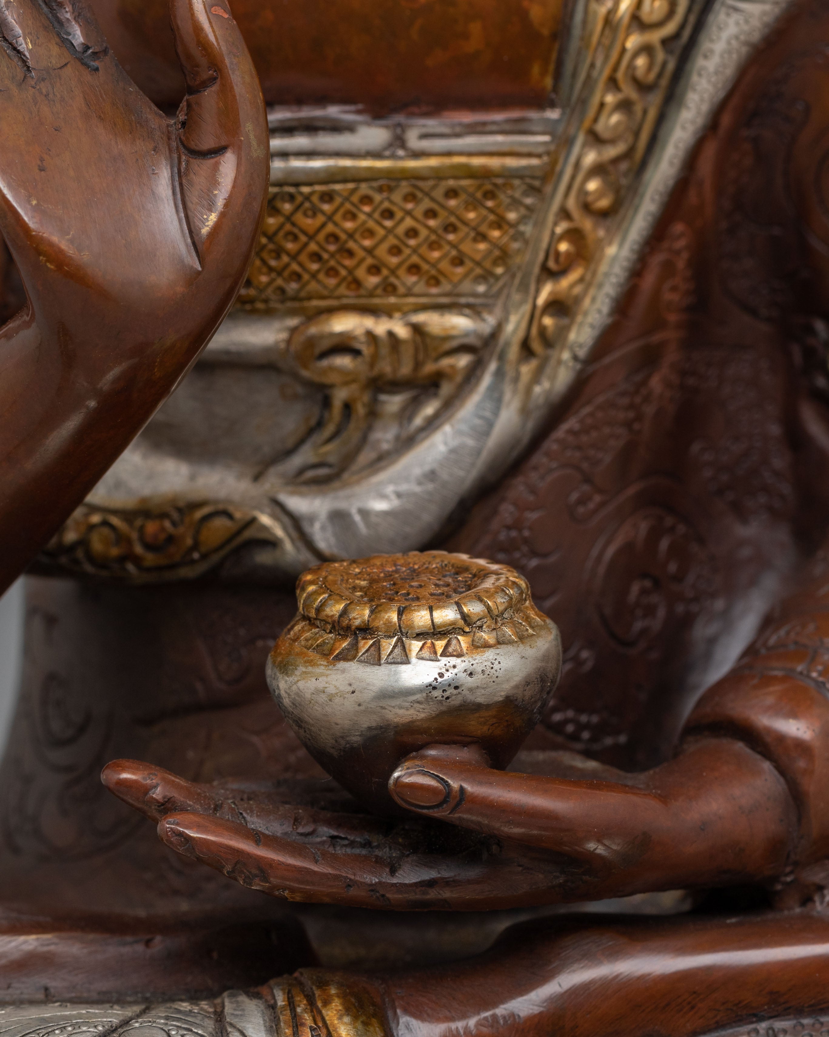 Amoghasiddhi Buddha Meditation Statue | Traditional Tibetan Artwork