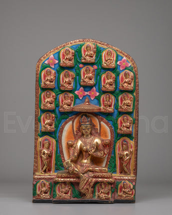 Handmade Buddhist 21 Tara Statue