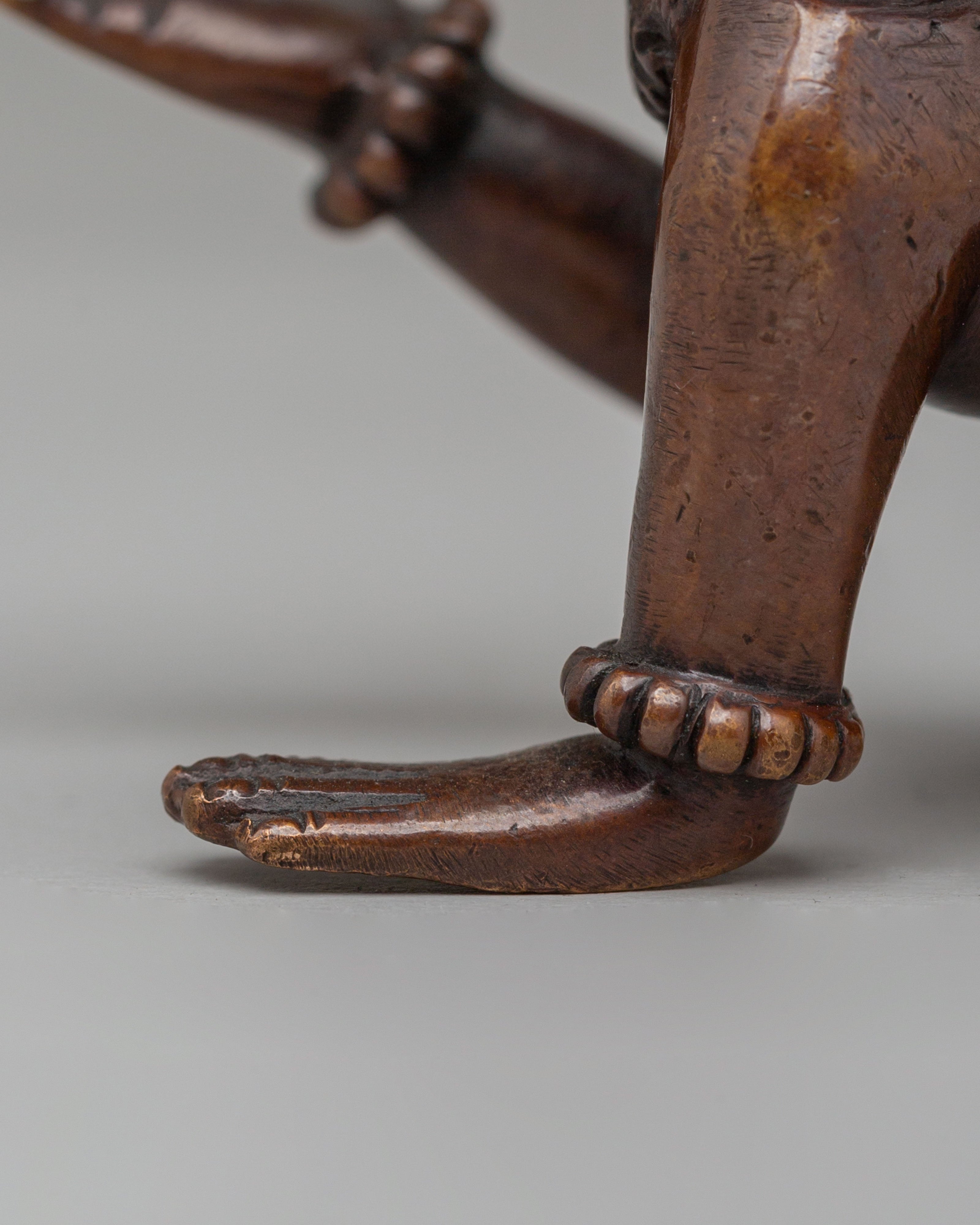 Handcrafted Ganesh God Statue | Traditional Oxidized Copper Sculpture