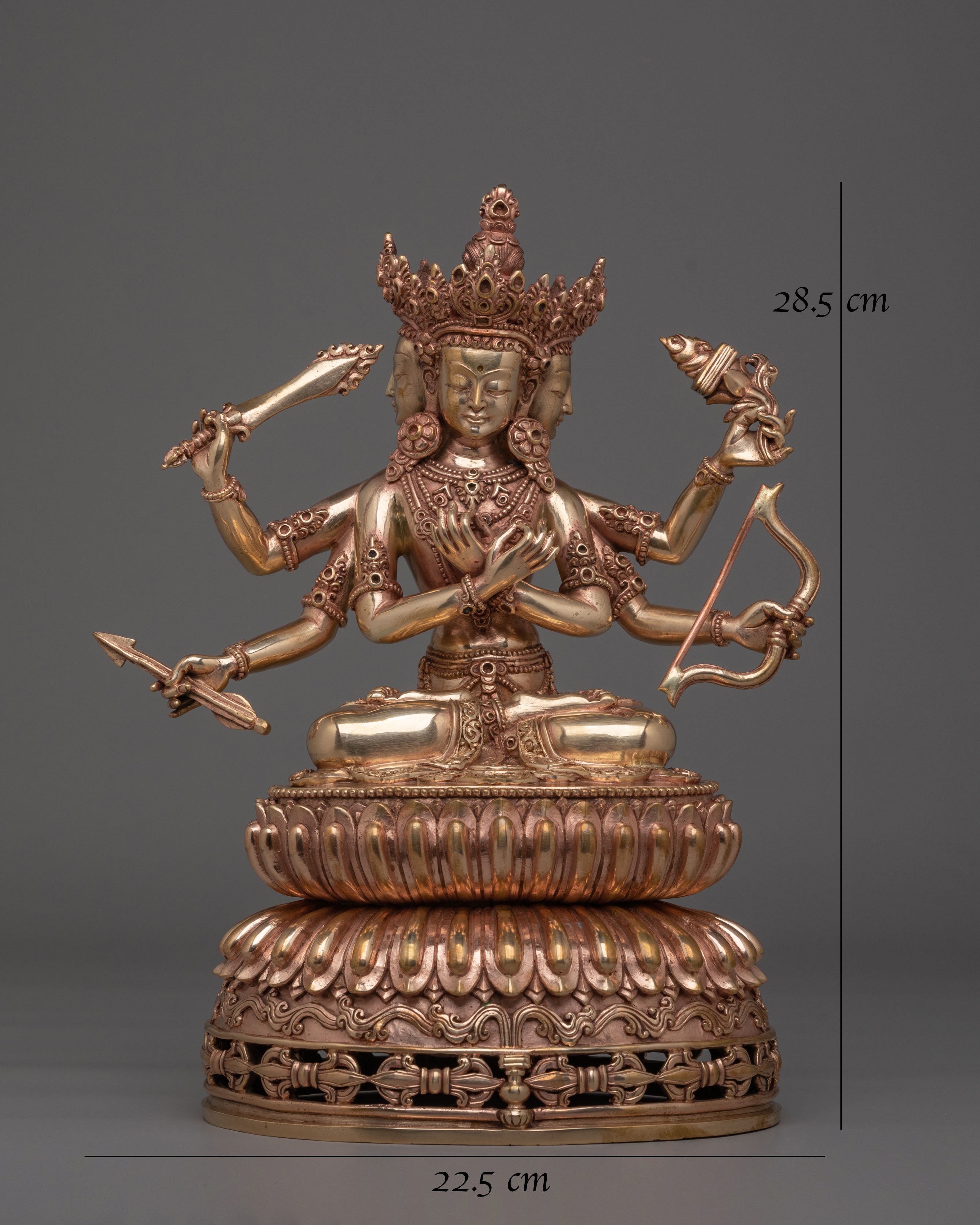 Tibetan Maha Manjushri Statue | Wisdom Deity